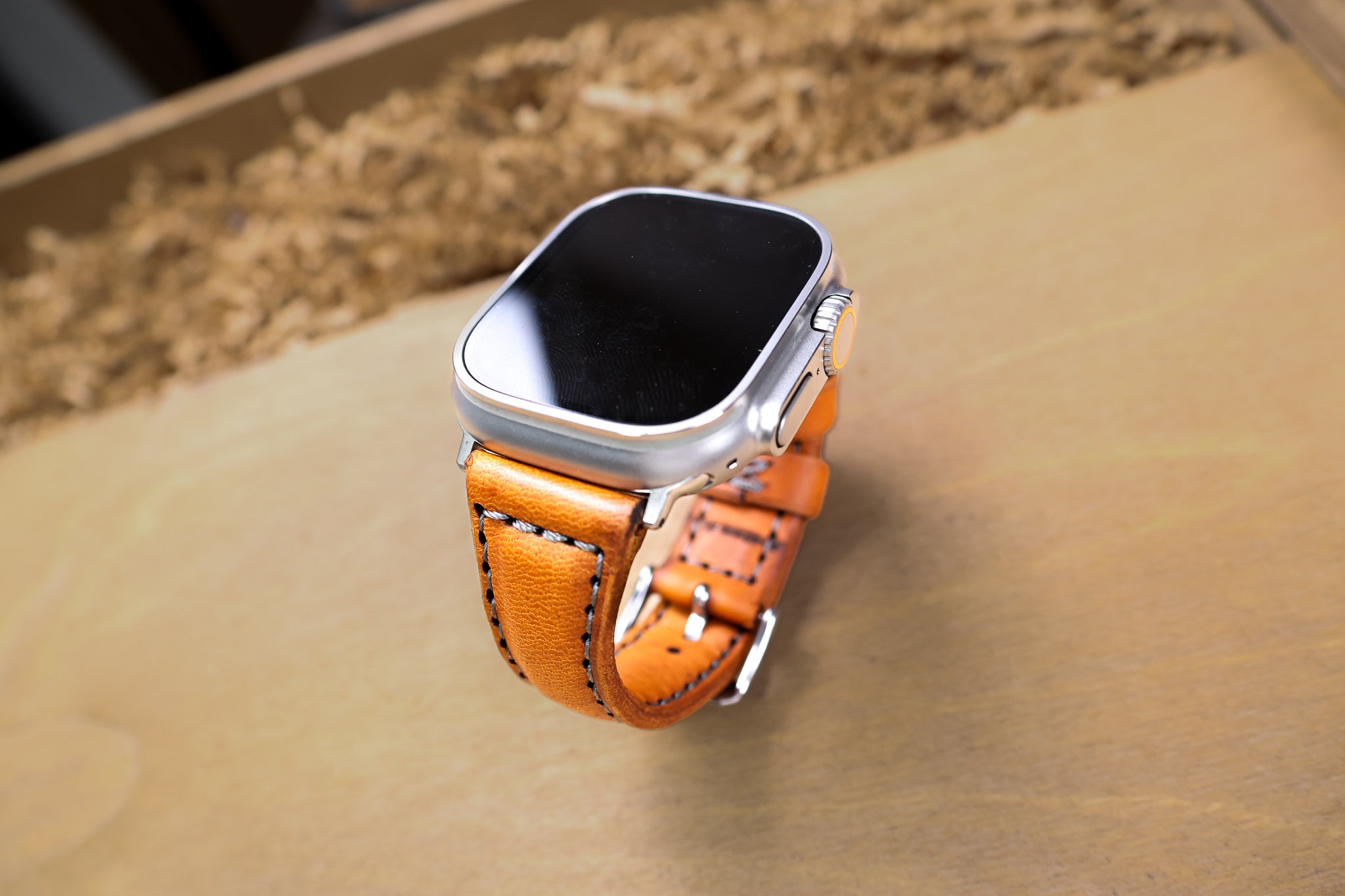 Handmade Leather Apple Watch Ultra Band