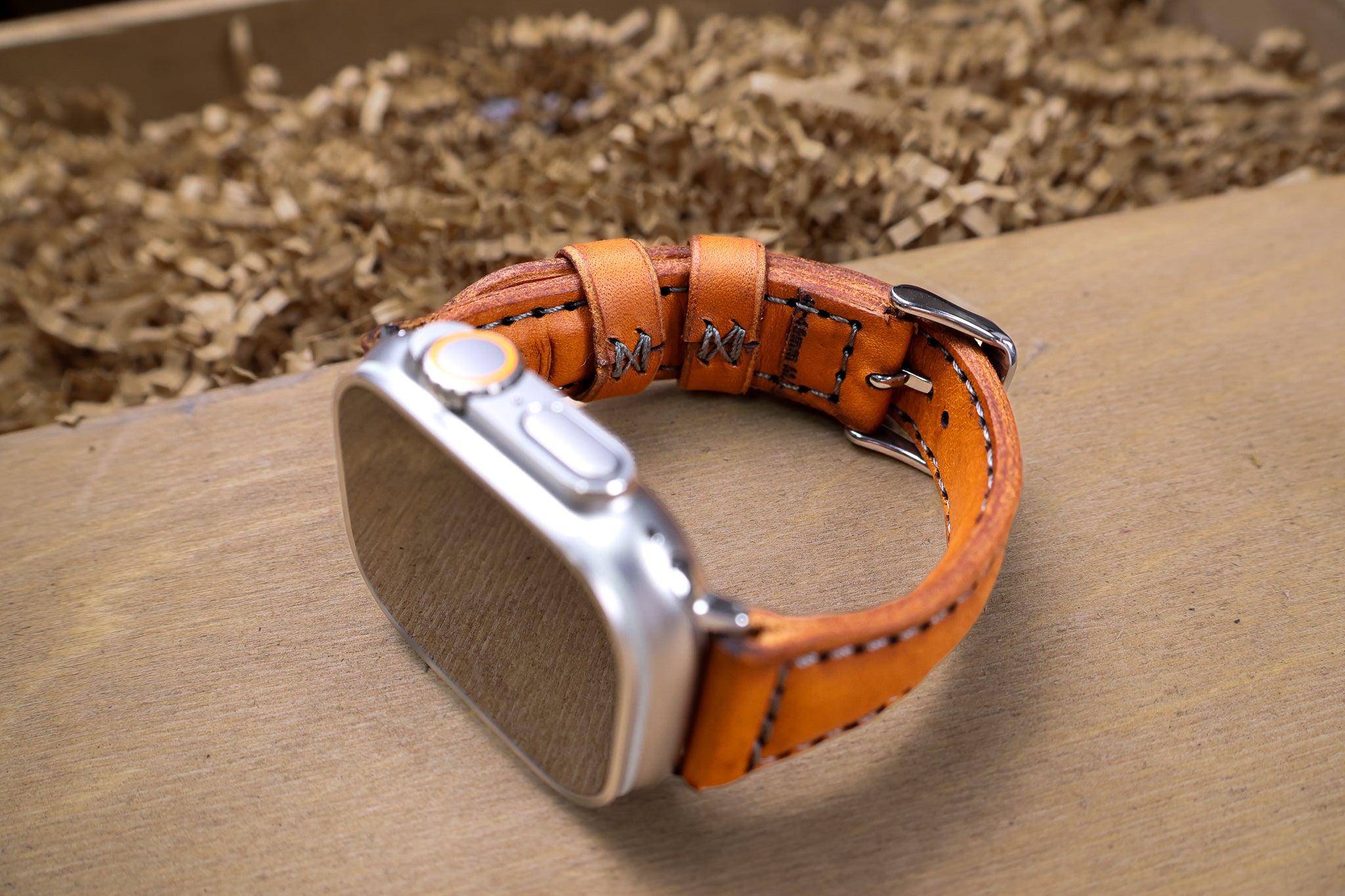 Classic Leather Apple Watch Band - Olmo Minerva