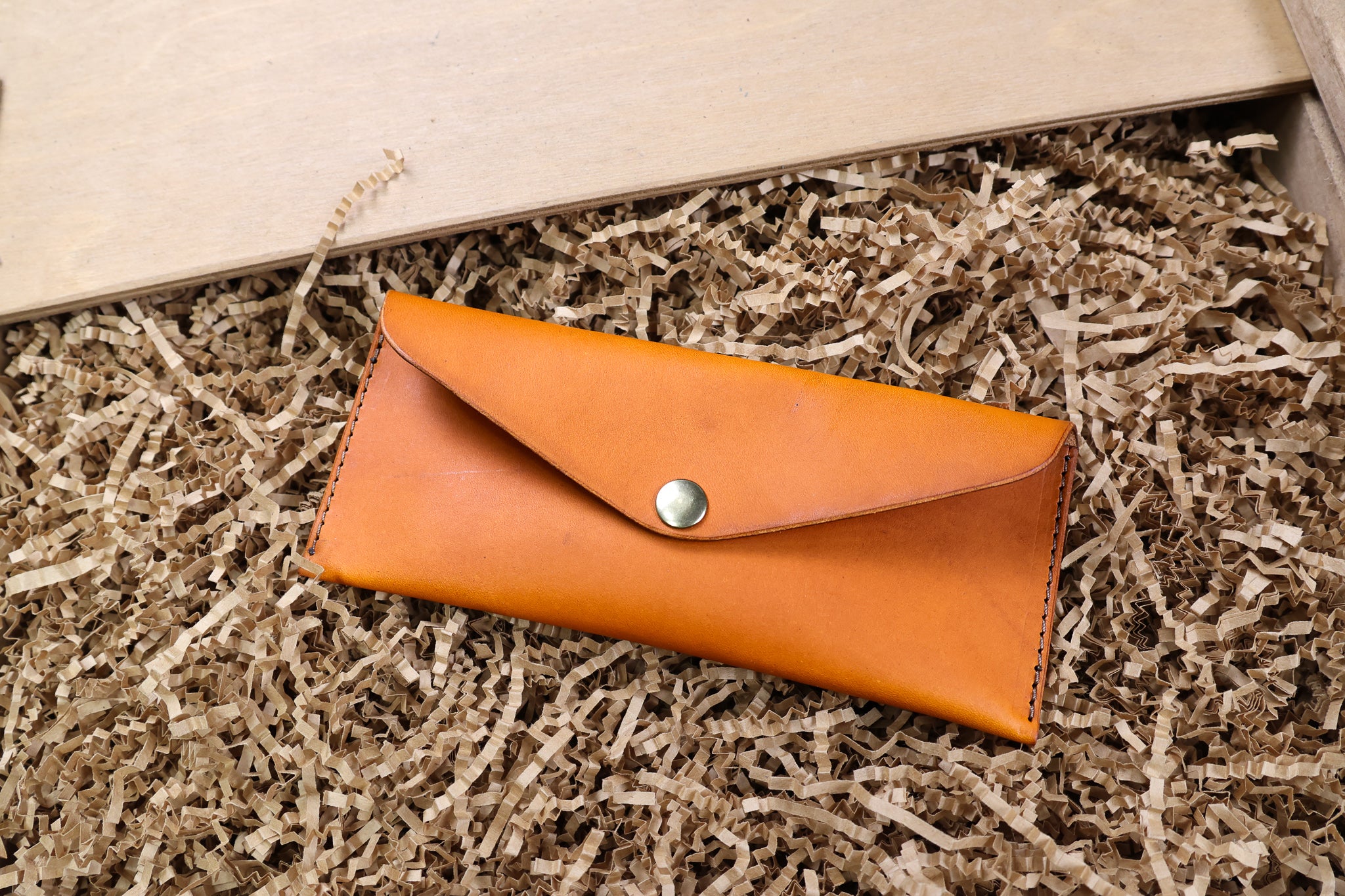 Leather Money Envelope - Olmo Minerva