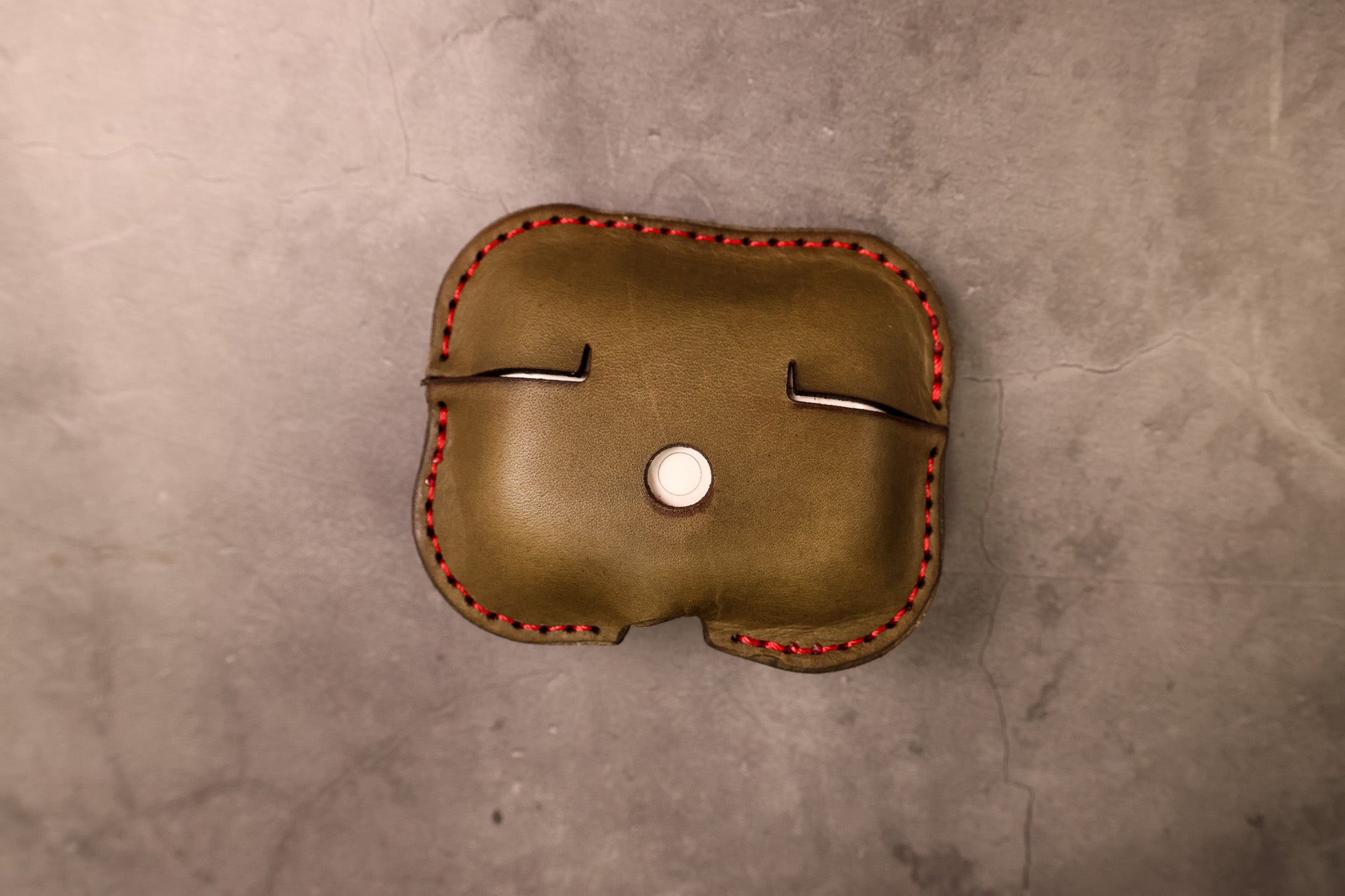 Leather AirPods Case - Grey Minerva