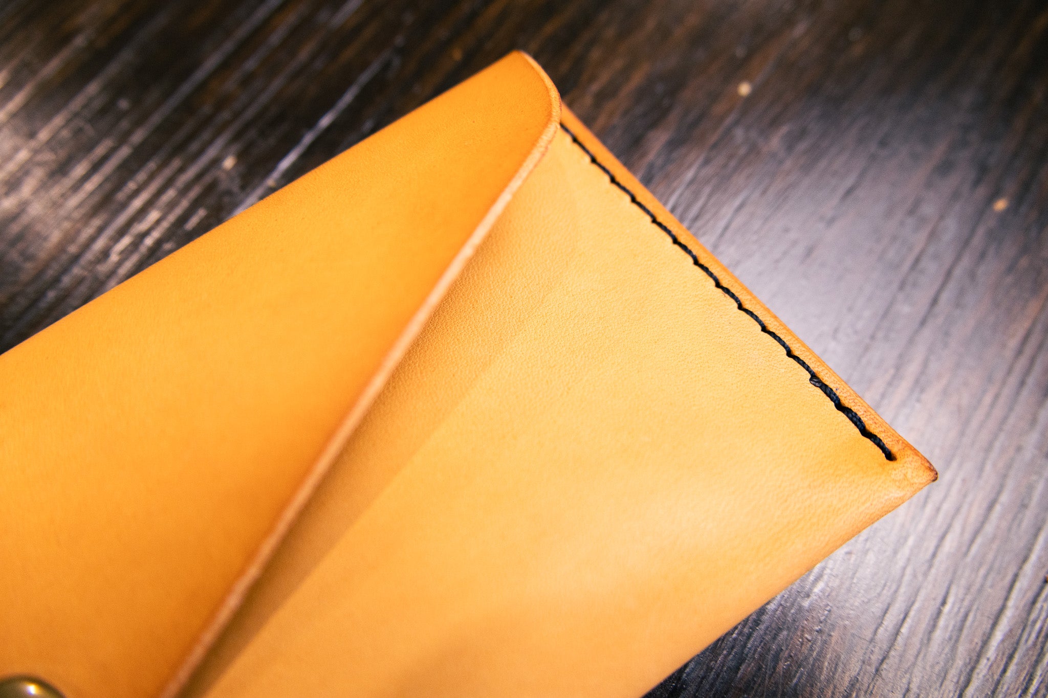 Leather Money Envelope - Natural Minerva