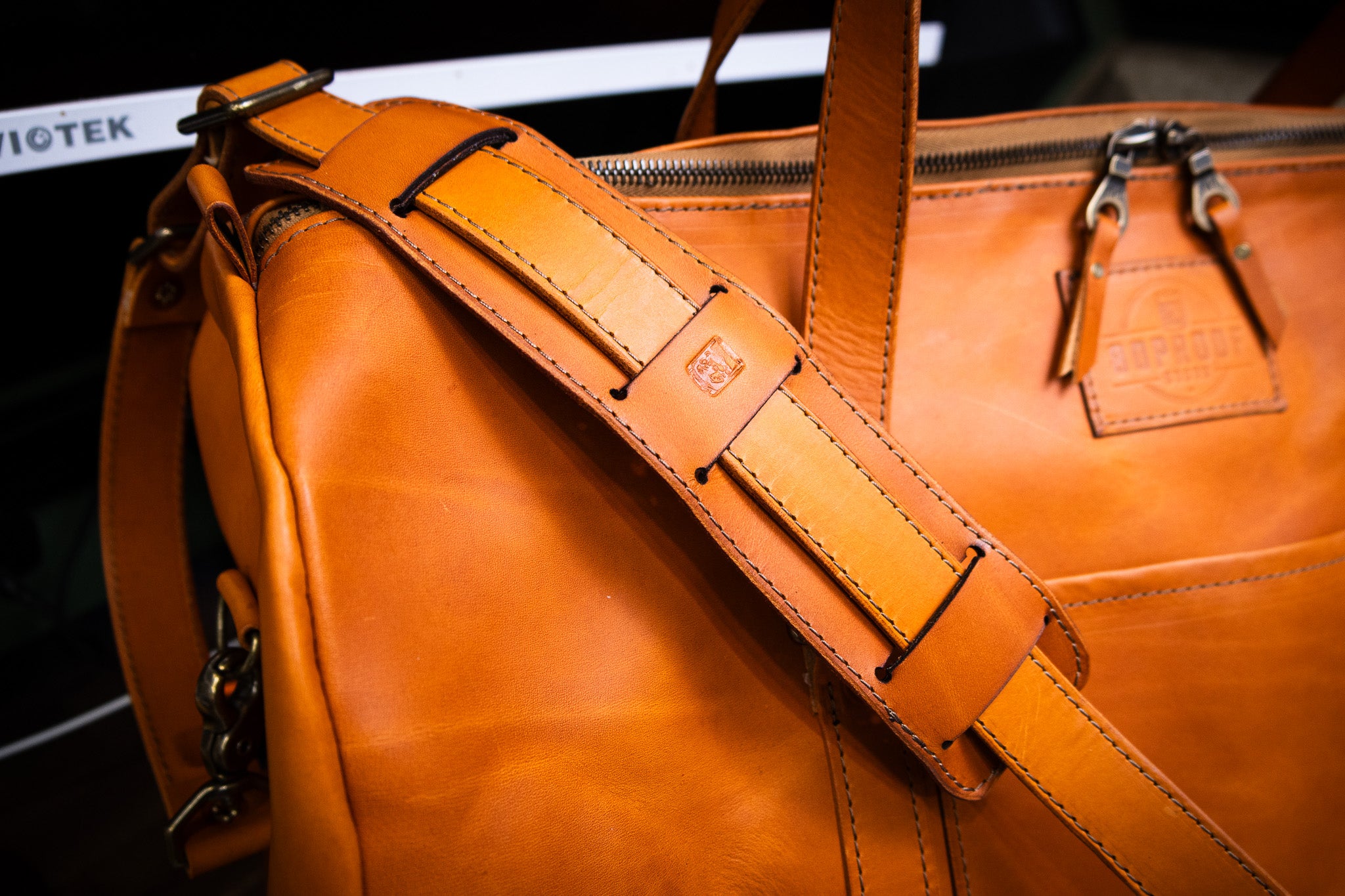 Leather Carry-On Duffle Bag - Olmo Minerva