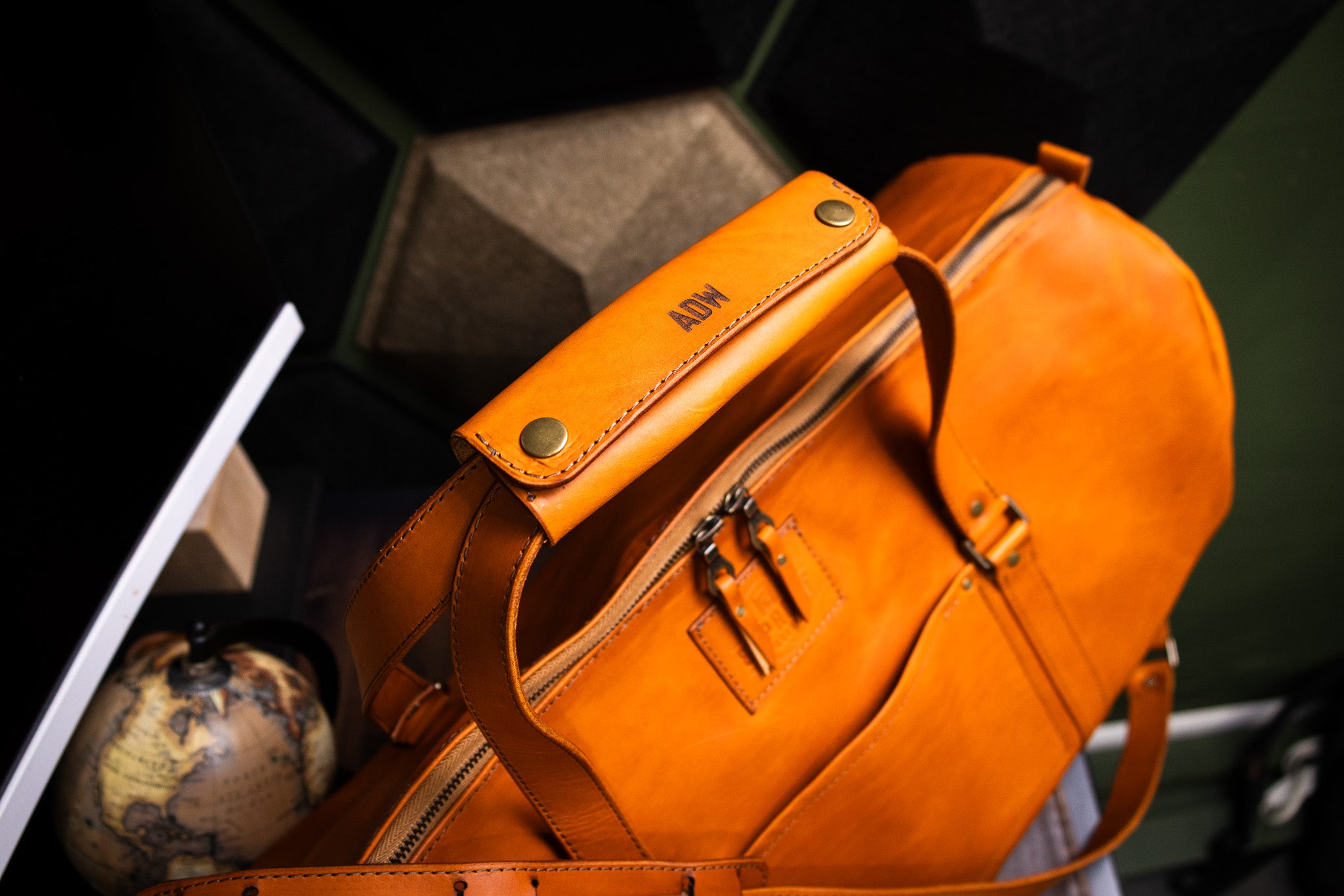 Leather Carry-On Duffle Bag - Olmo Minerva