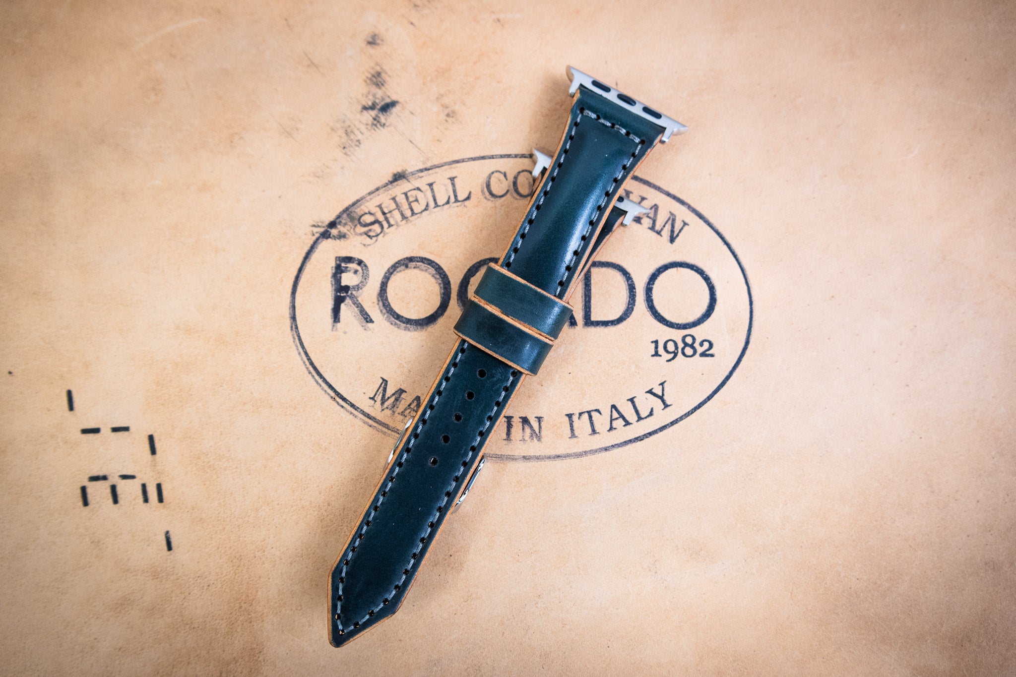 Classic Leather Apple Watch Band - Jungle Green Shell Cordovan (LIMITED EDITION)