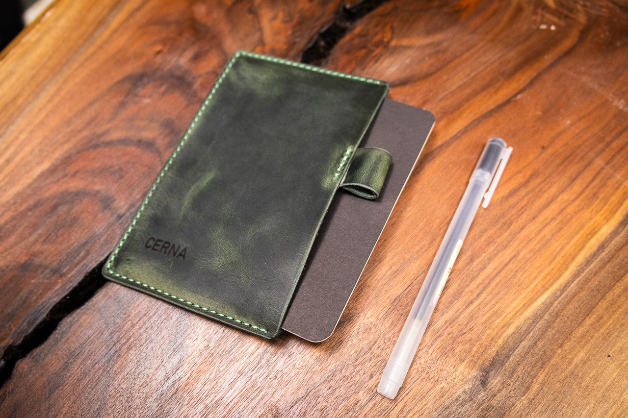 Leather Field Notes Set - Evergreen