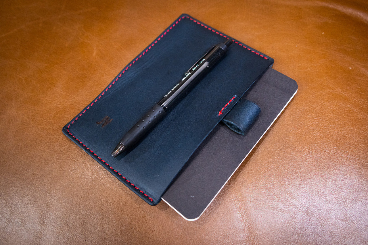 Leather Field Notes Set - Navy Blue Minerva