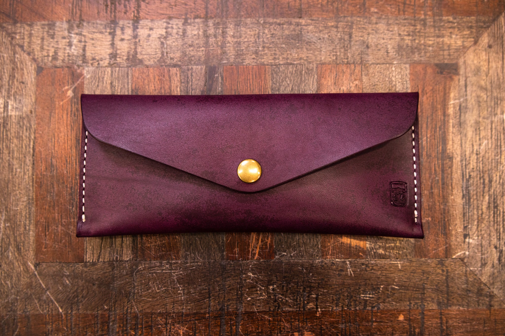 Leather Money Envelope - Violet Minerva (LIMITED EDITION)