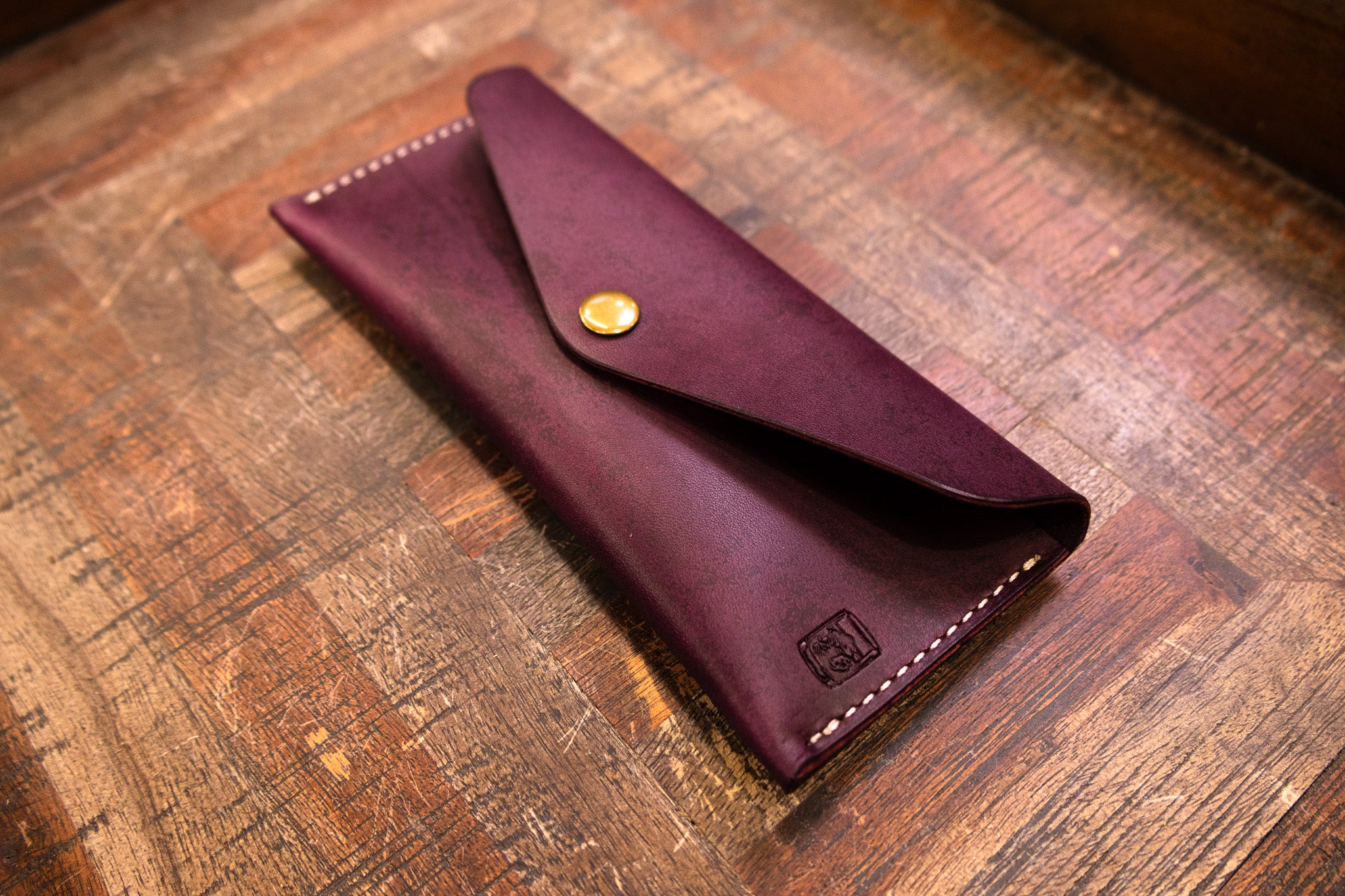 Leather Money Envelope - Violet Minerva (LIMITED EDITION)