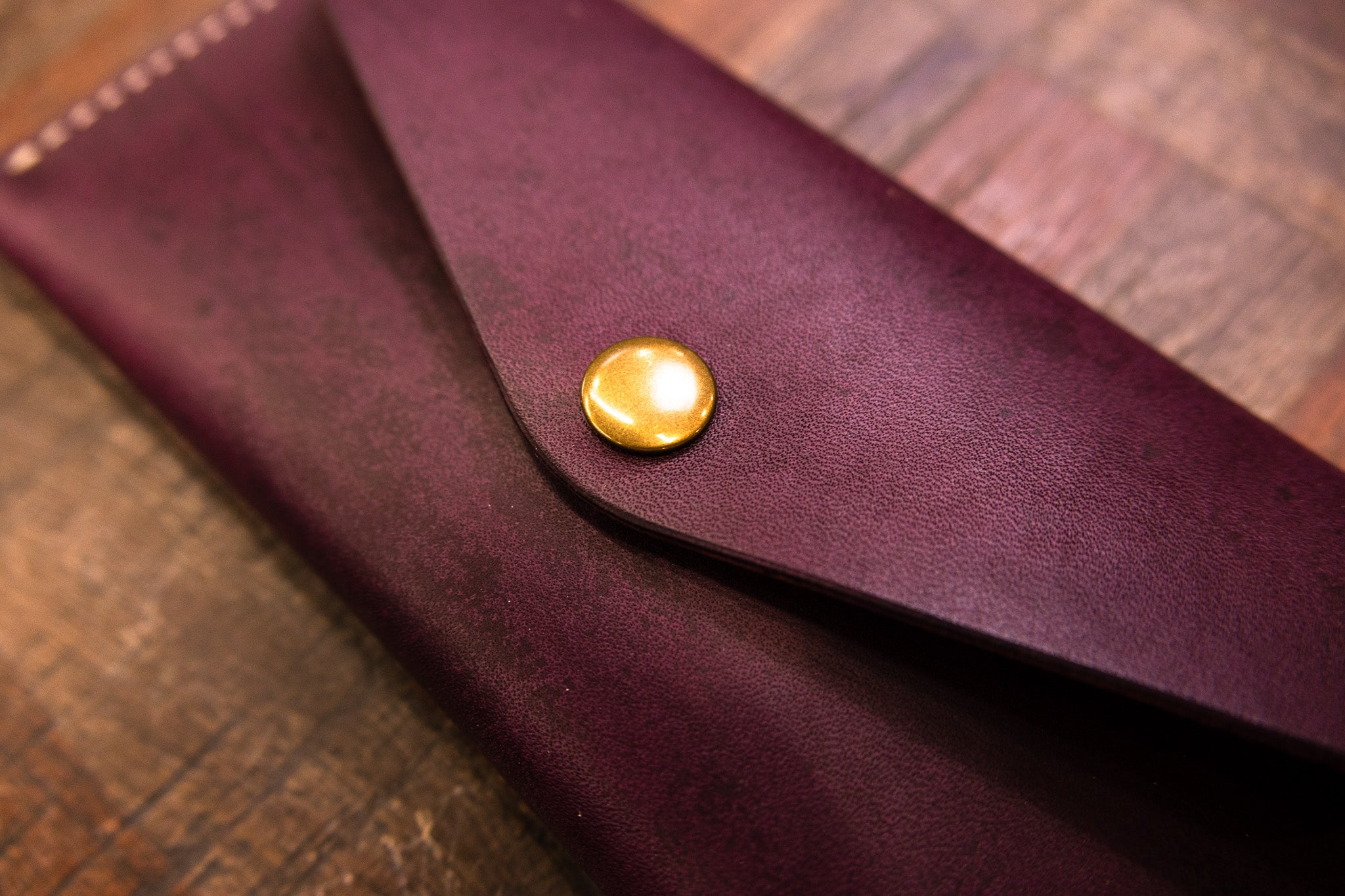 Leather Money Envelope - Violet Minerva (LIMITED EDITION)