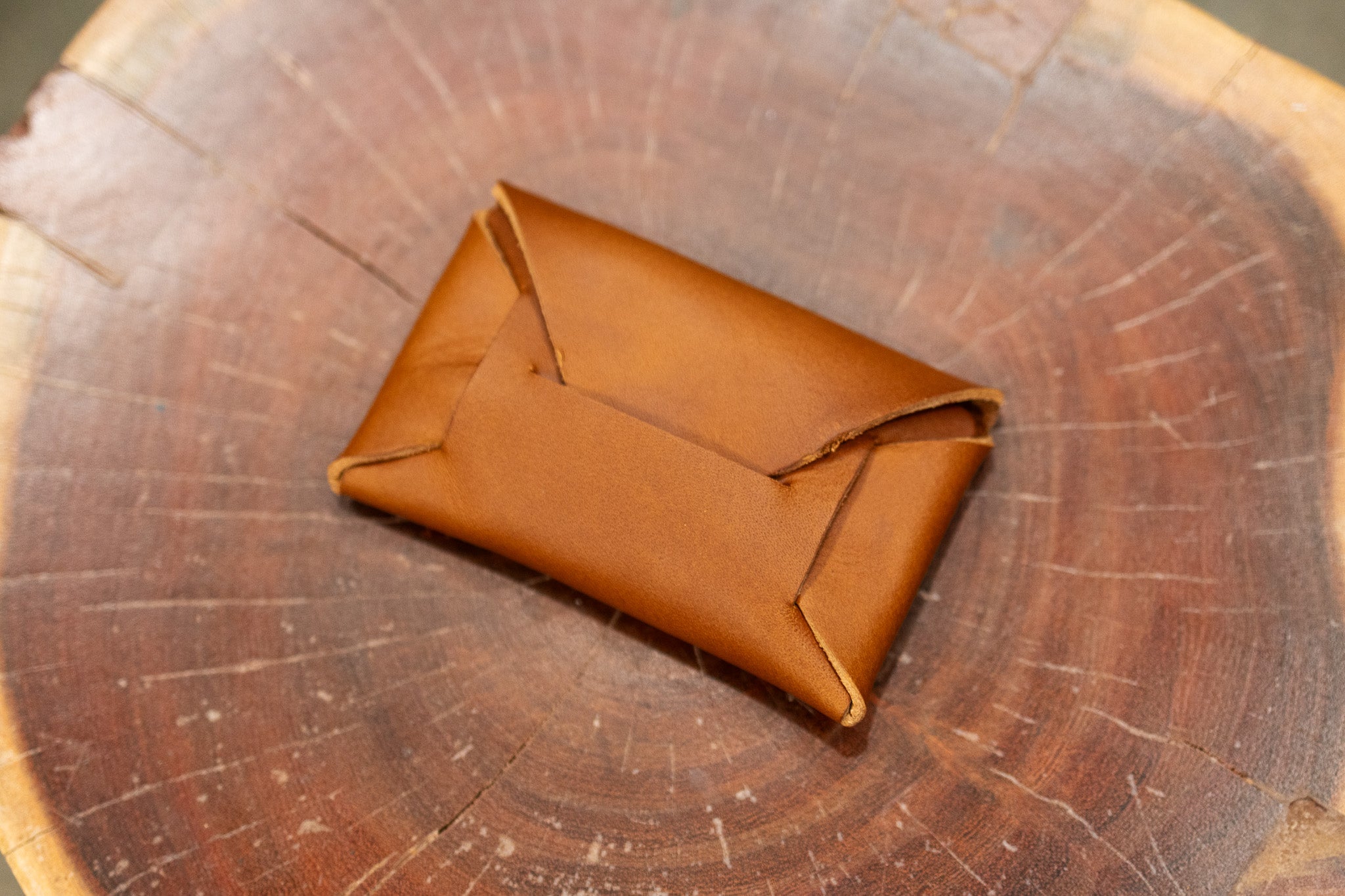 Stitchless Card Holder - Walnut Minerva