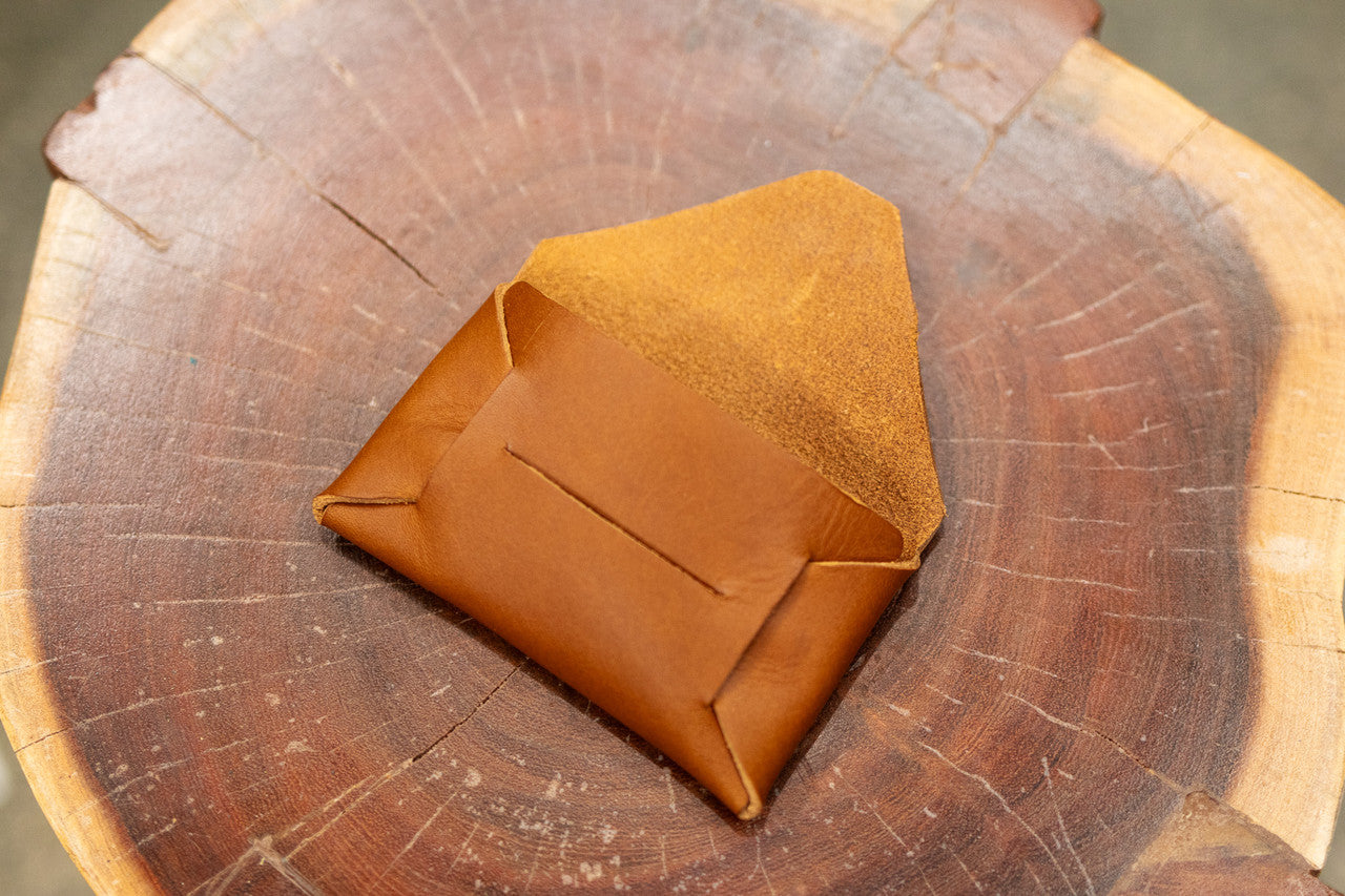 Stitchless Card Holder - Cognac Balmoral