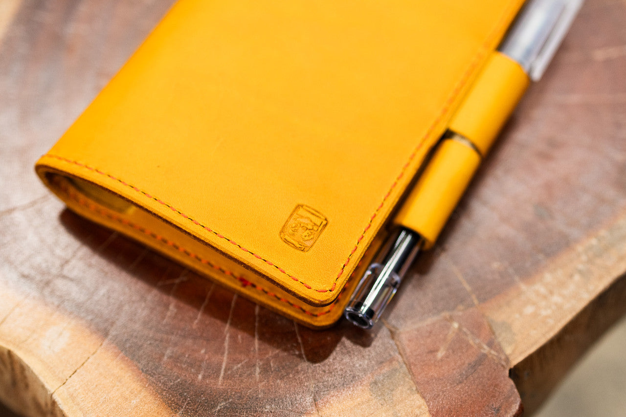 Leather Notebook Cover Set - Yellow Minerva (LIMITED EDITION)