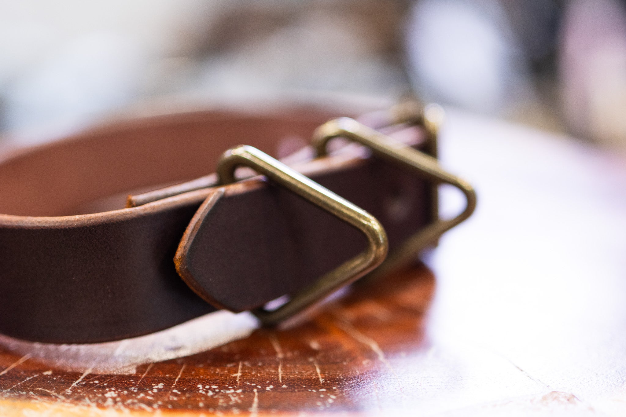 Leather Dog Collar - Dark Brown