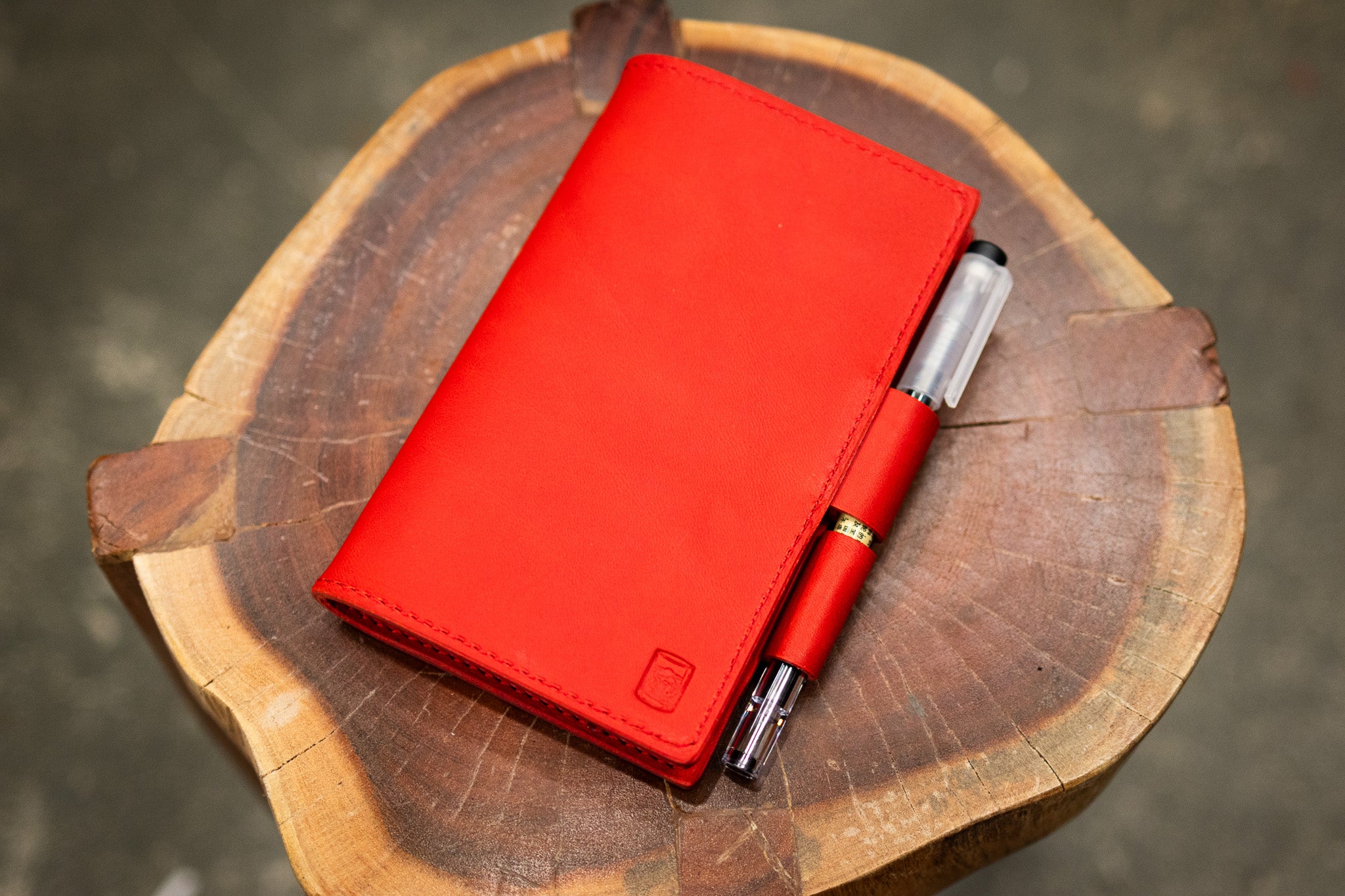 LEUCHTTURM1917 A6 Pocket Leather Notebook Cover Set - Red Minerva (Limited Edition)