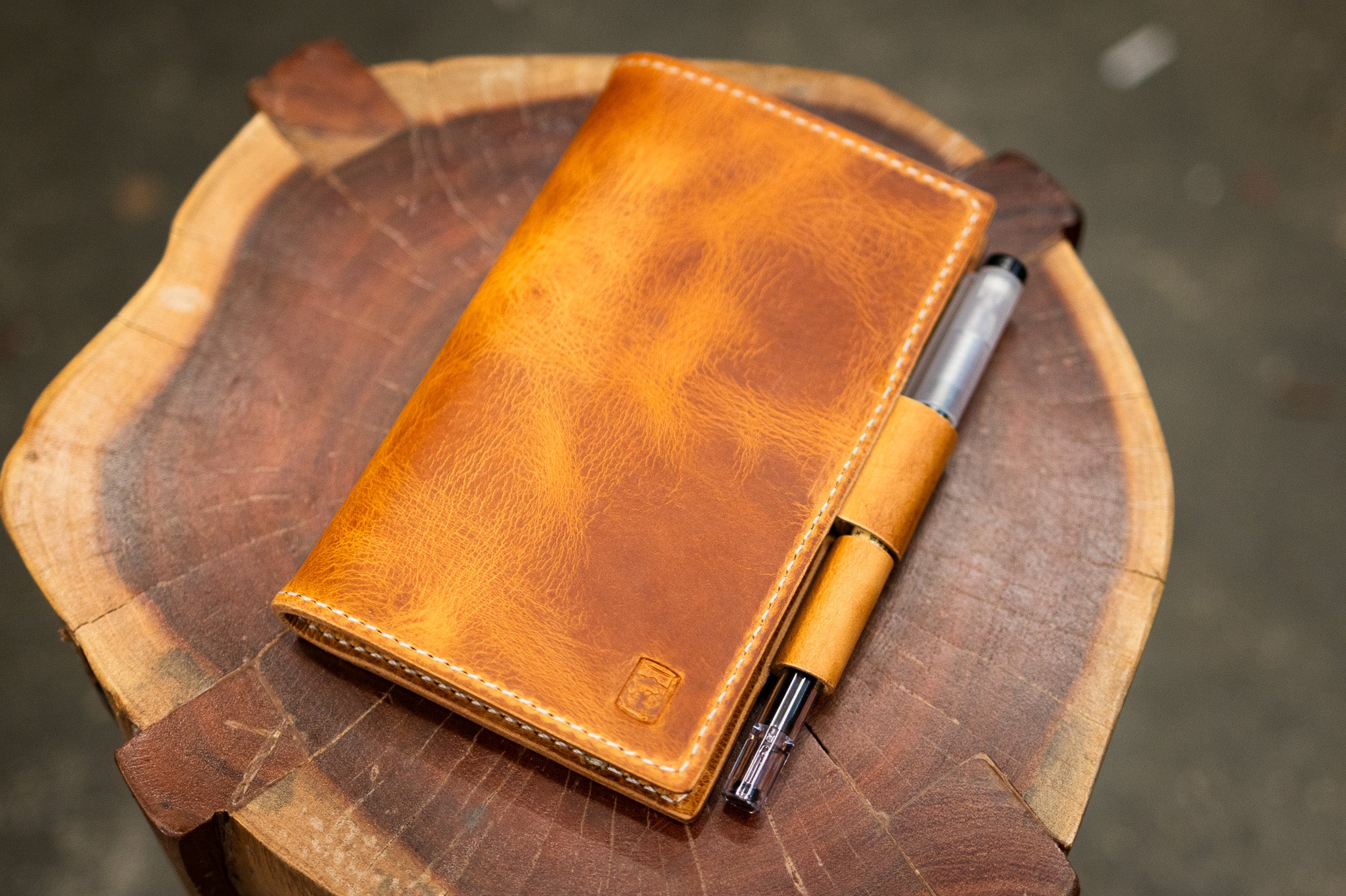 LEUCHTTURM1917 A6 Pocket Leather Notebook Cover Set - Natural Waxy Minerva (Limited Edition)