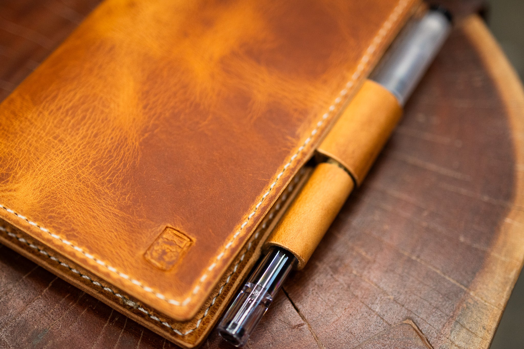 LEUCHTTURM1917 A6 Pocket Leather Notebook Cover Set - Natural Waxy Minerva (Limited Edition)