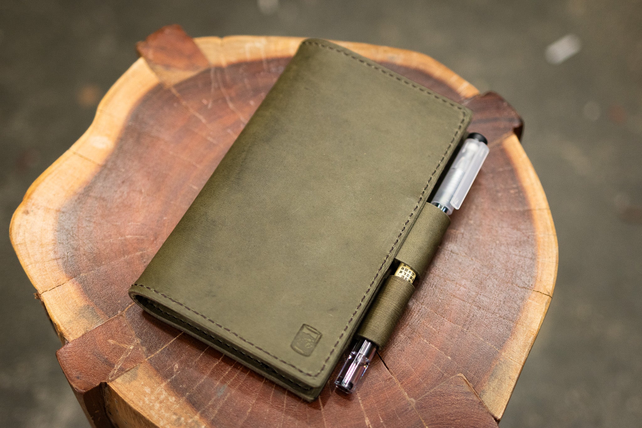 LEUCHTTURM1917 A6 Pocket Leather Notebook Cover Set - Grey Minerva