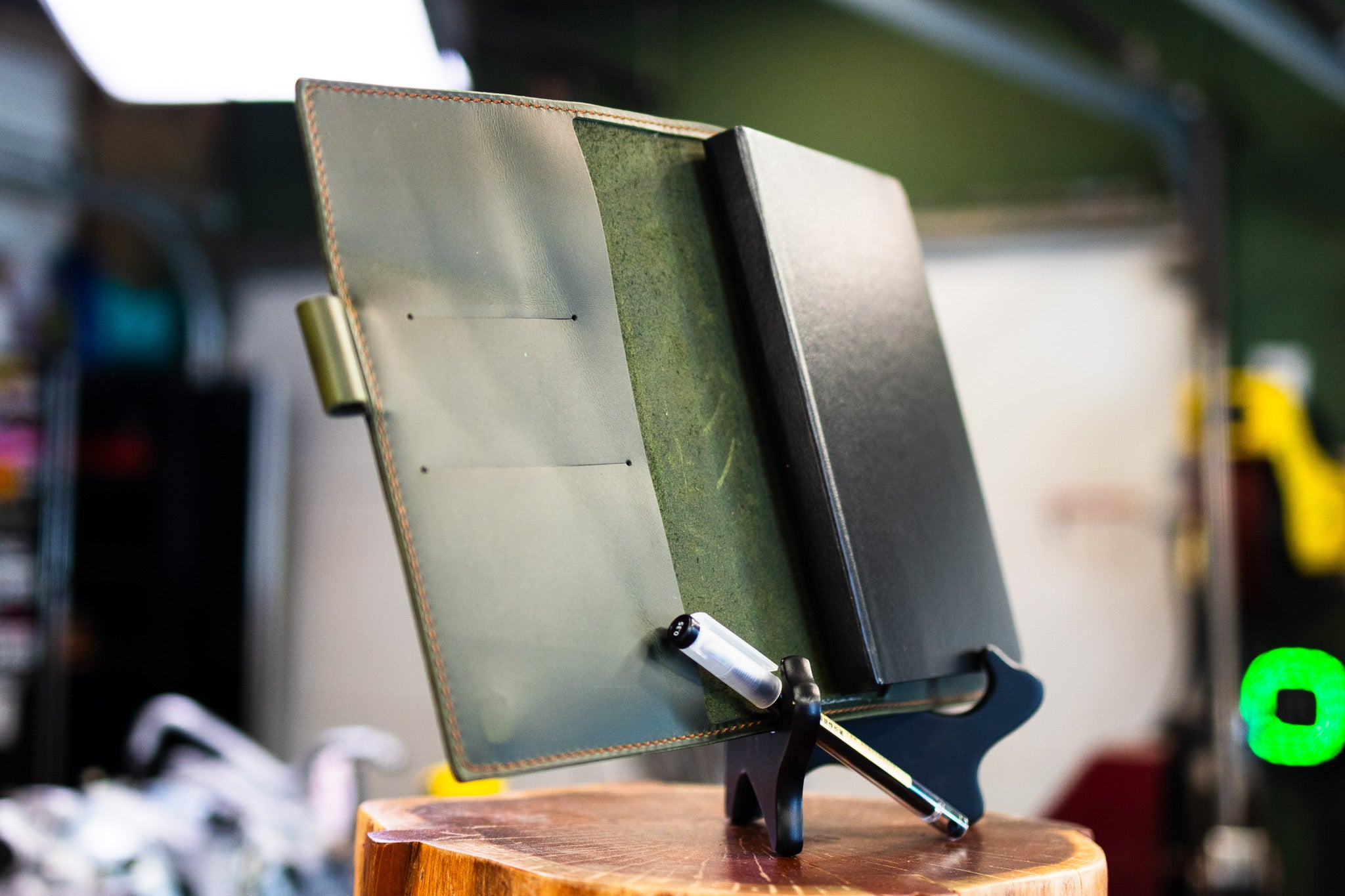 LEUCHTTURM1917 A6 Pocket Leather Notebook Cover Set - Evergreen