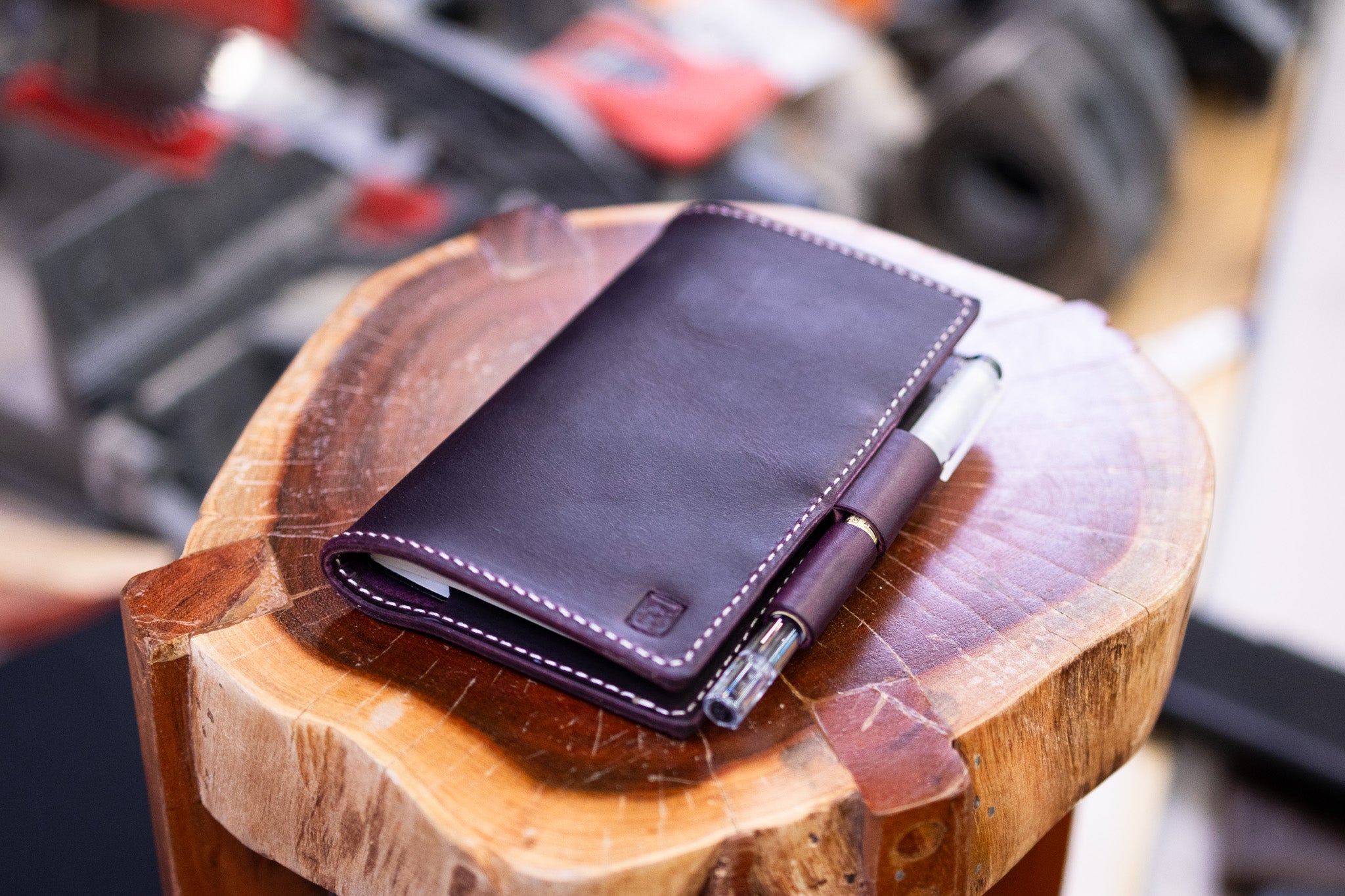 LEUCHTTURM1917 A6 Pocket Leather Notebook Cover Set - Violet Waxy Minerva (Limited Edition)