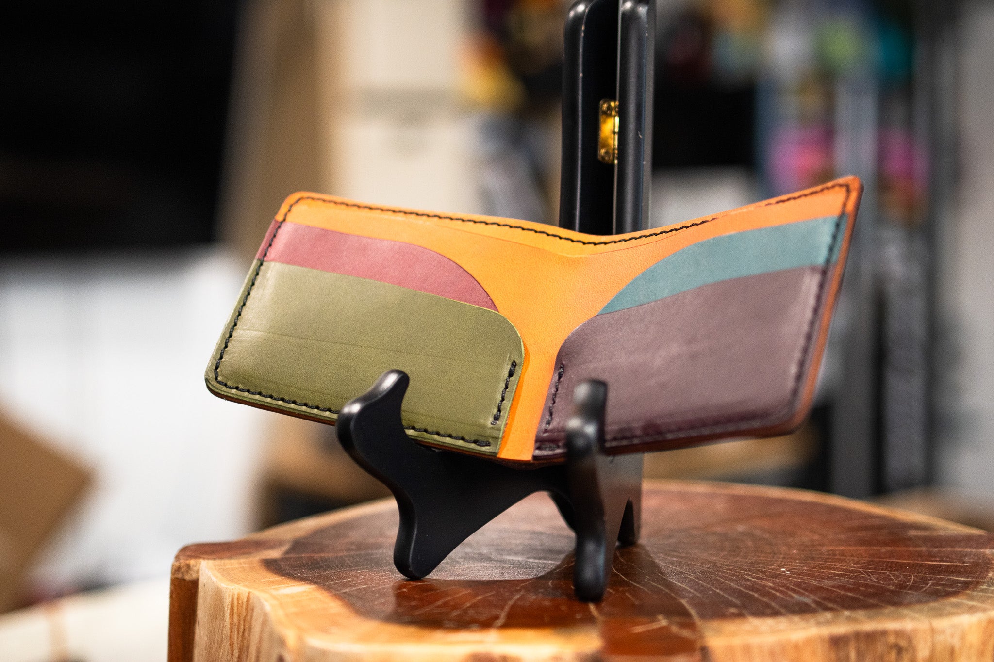 Leather 5 Pocket Wallet - Multicolor