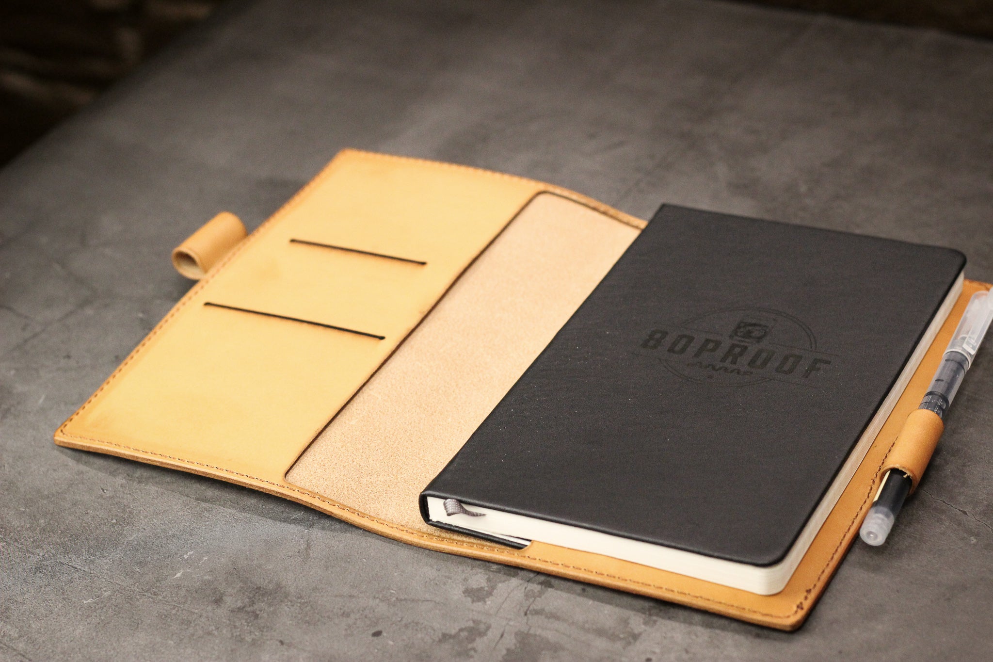 LEUCHTTURM1917 A6 Pocket Leather Notebook Cover Set - Natural Minerva