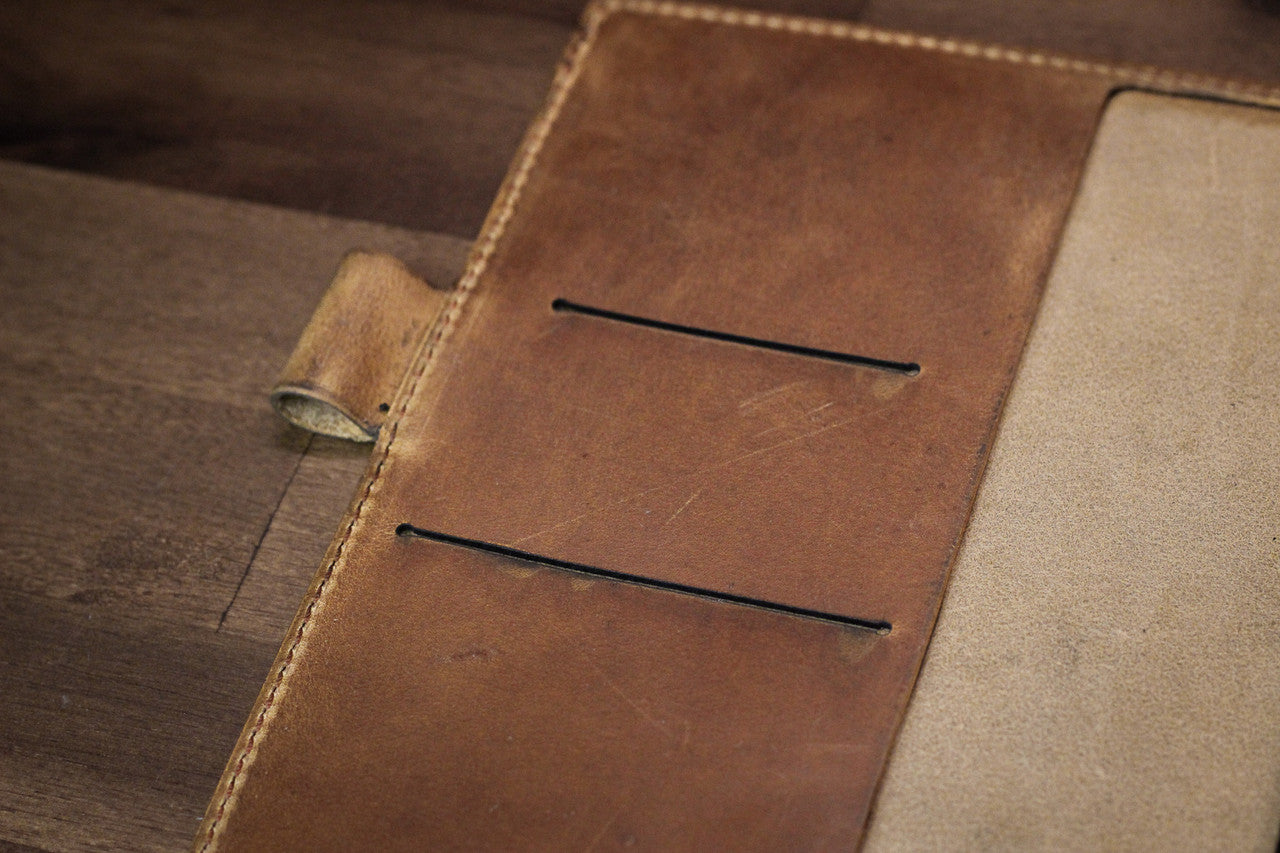Leather Notebook Cover Set - English Tan Harvest