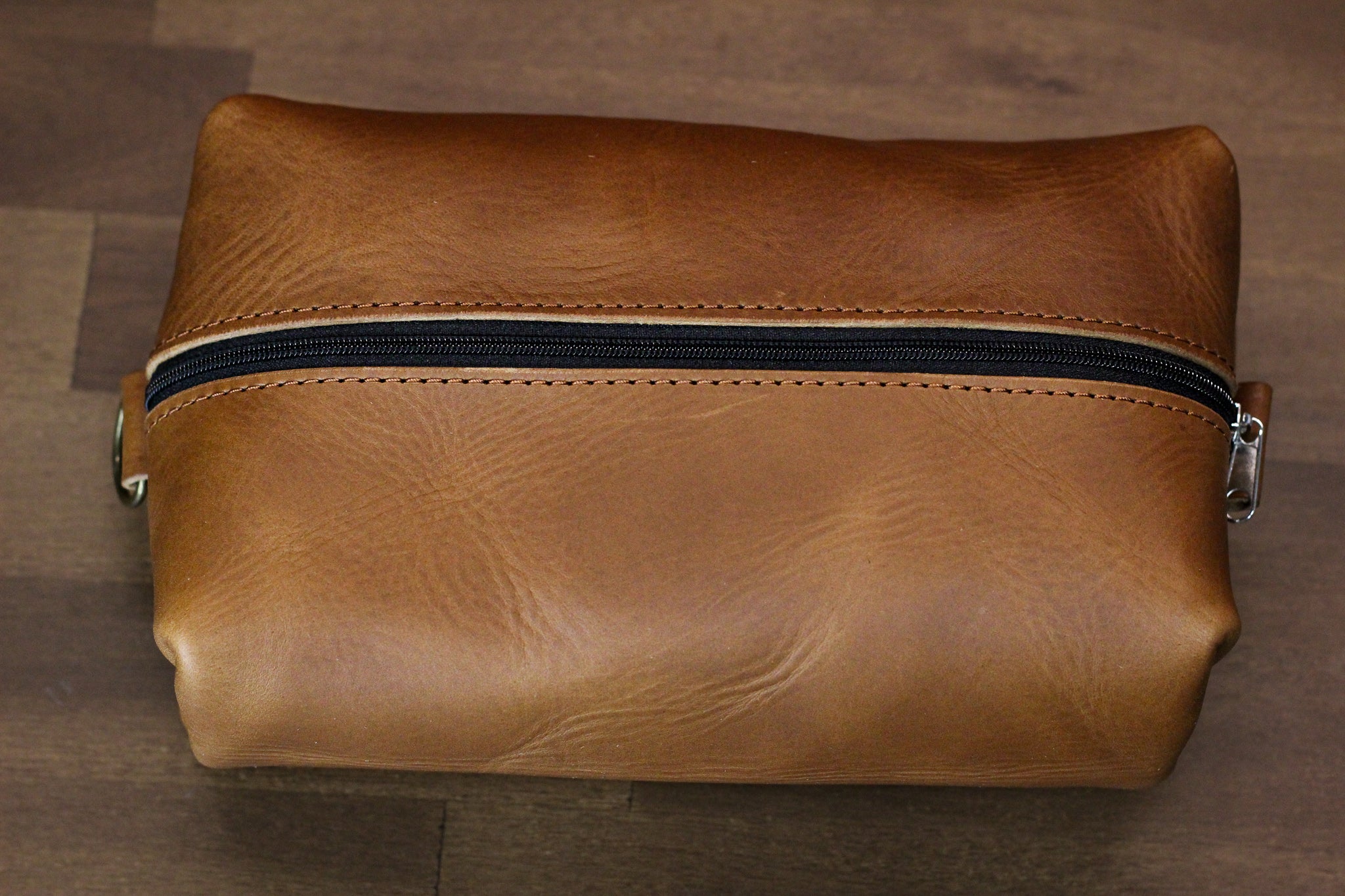 Leather Dopp Kit - Walnut Minerva