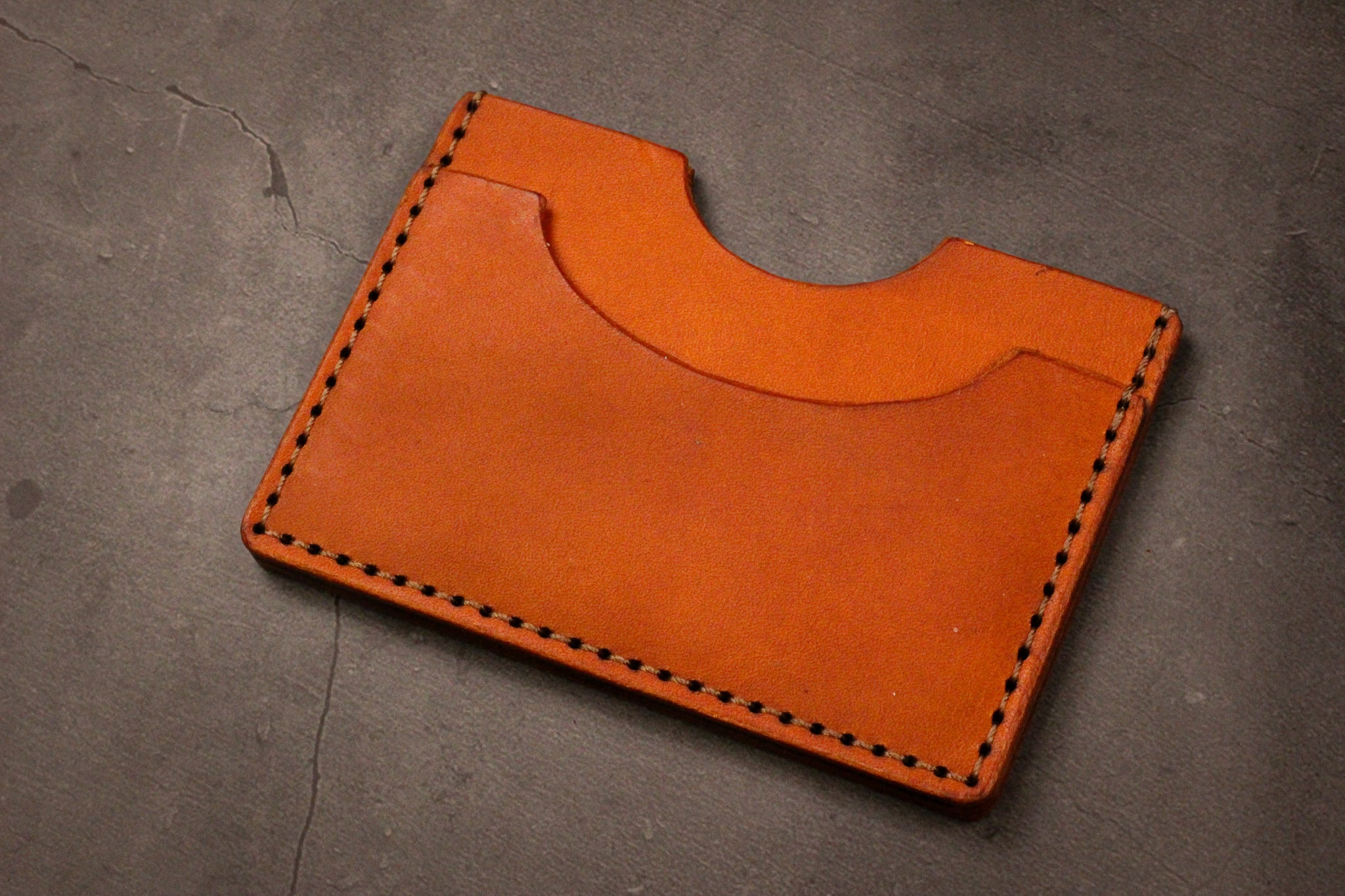 Leather Slim Minimalist Card Holder - Olmo Minerva