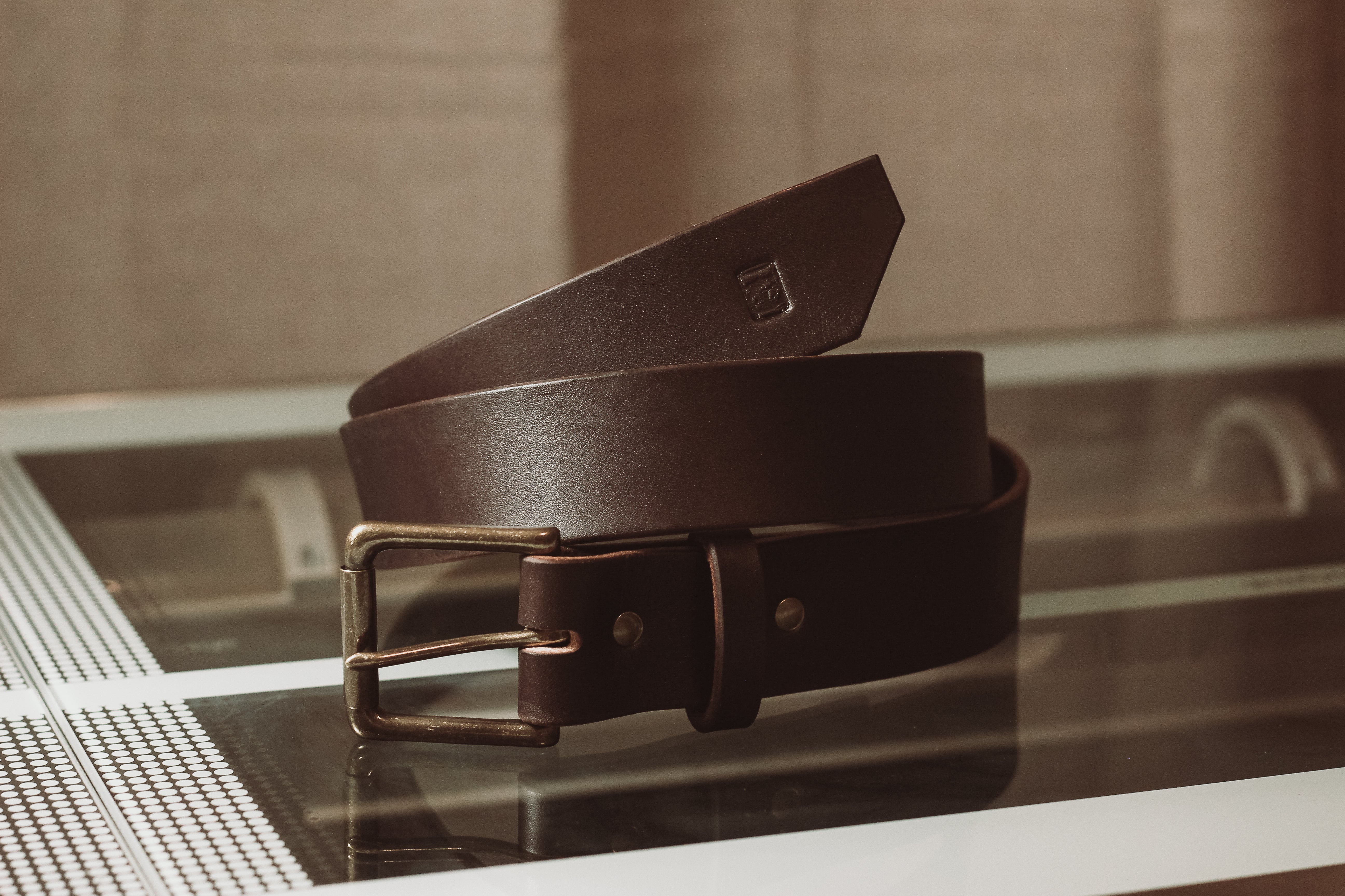 Leather Belt - Dark Brown