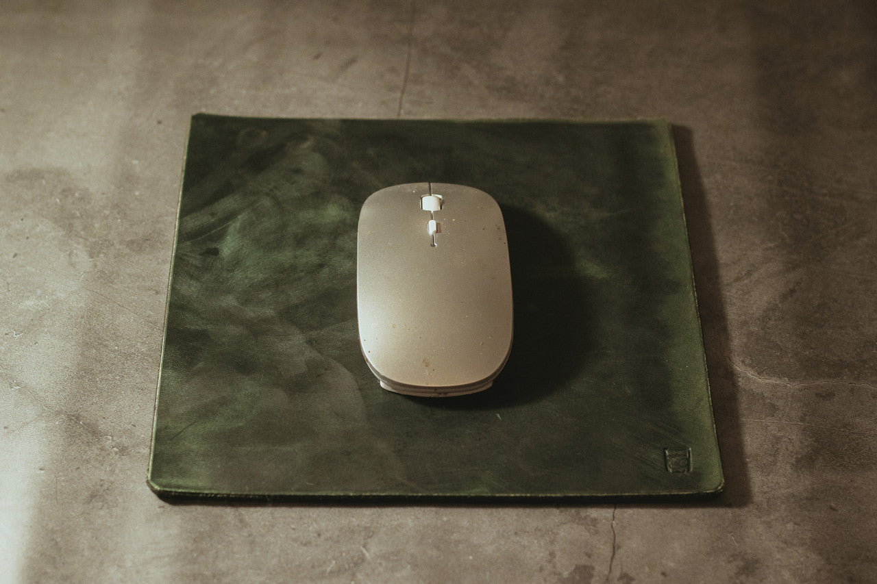 Leather Mouse Pad - Evergreen