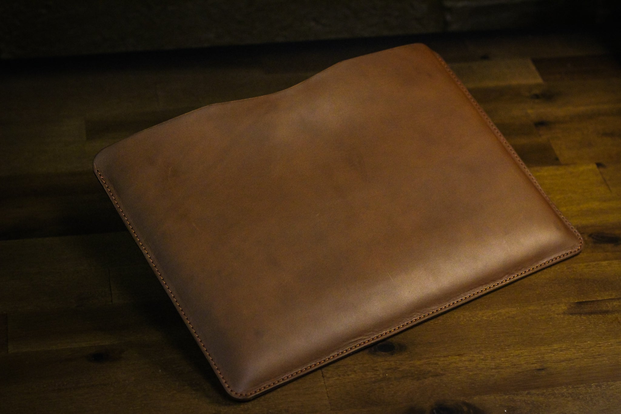 Leather MacBook Sleeve - Walnut Minerva