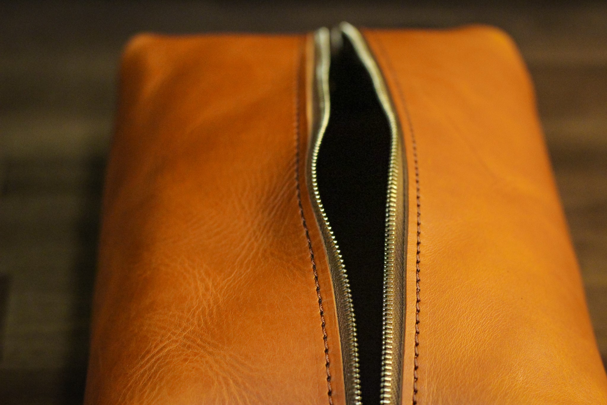 Leather Dopp Kit - Olmo Minerva