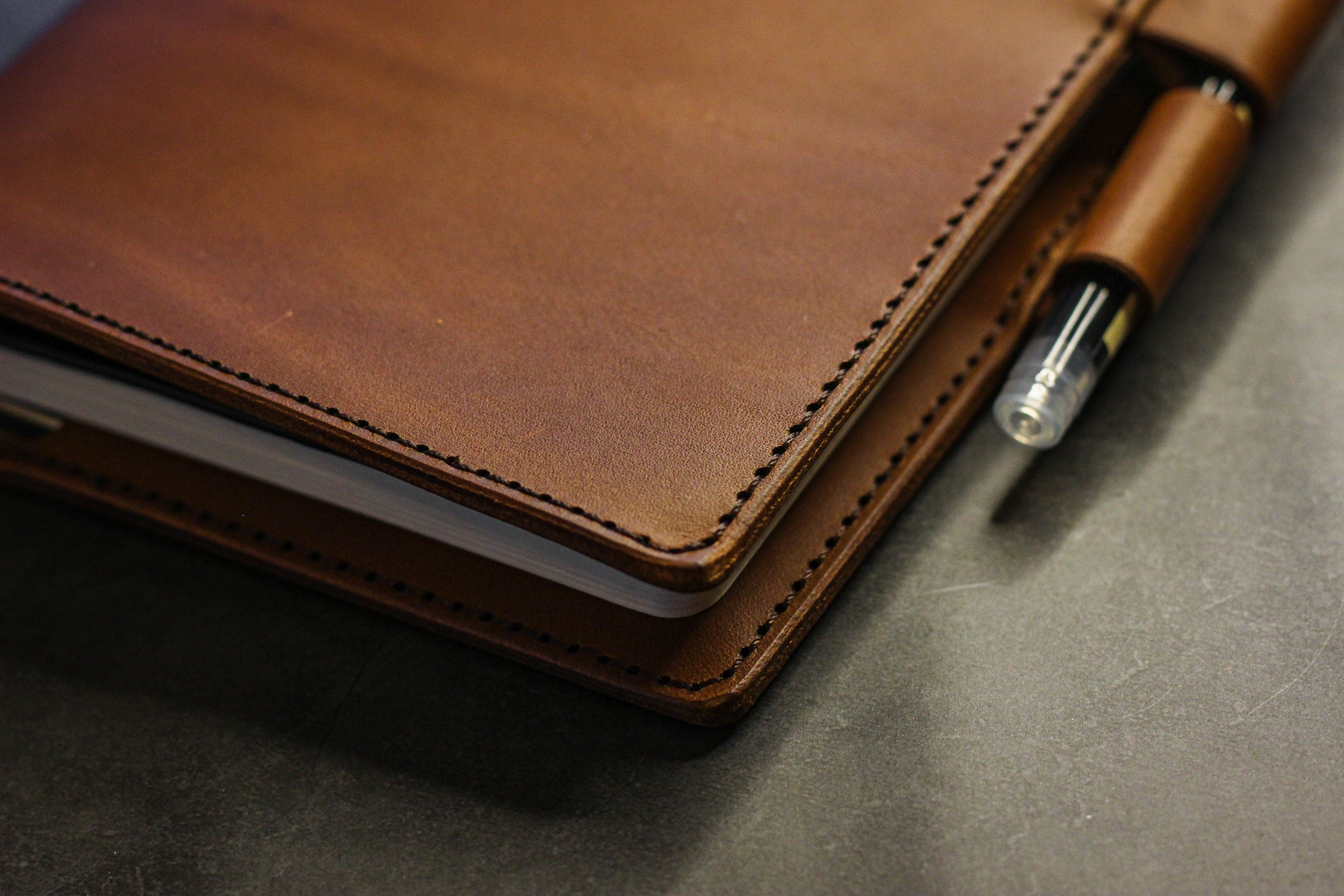 LEUCHTTURM1917 A5 Leather Notebook Cover Set - Walnut Minerva