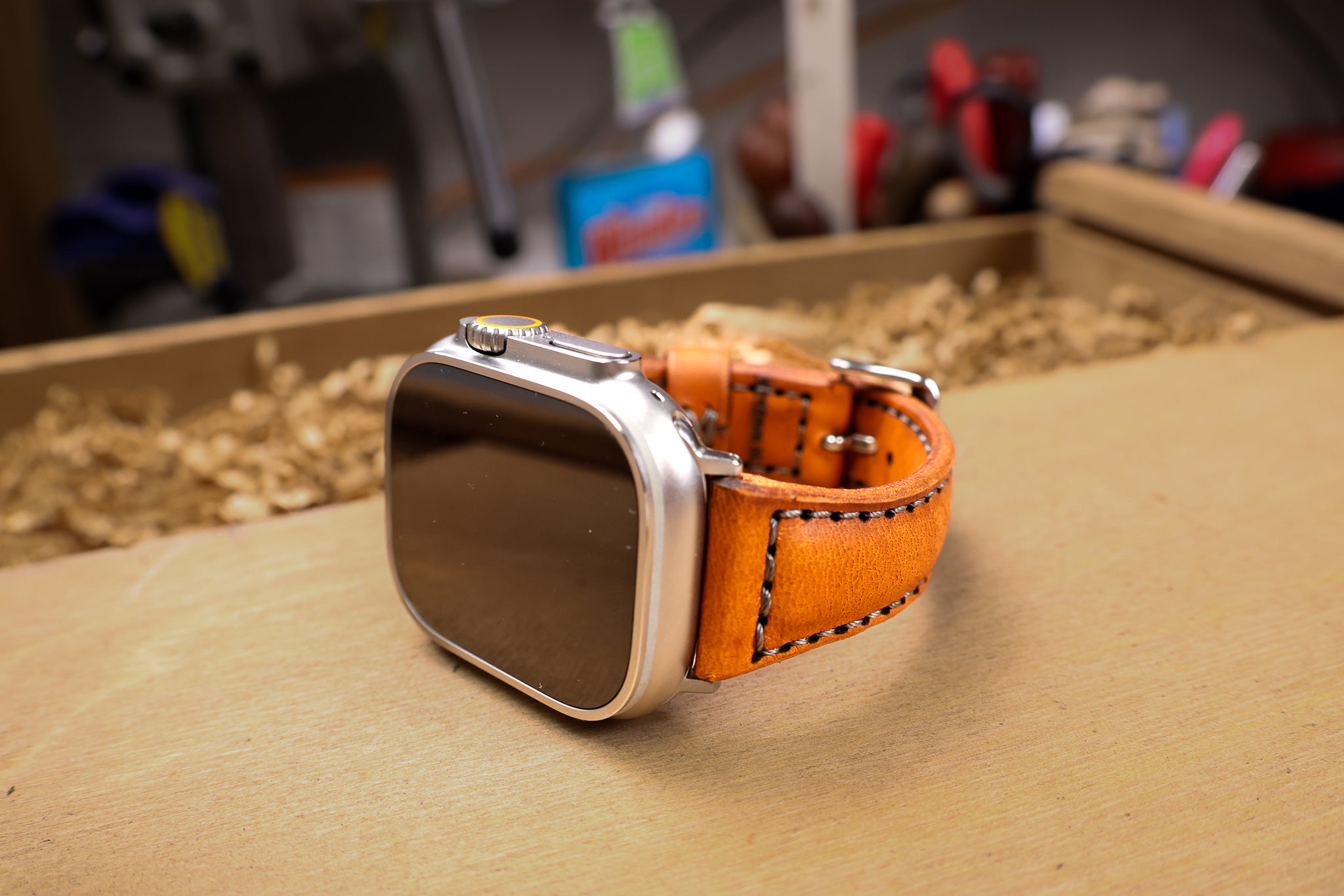 Classic Leather Apple Watch Band - Olmo Minerva