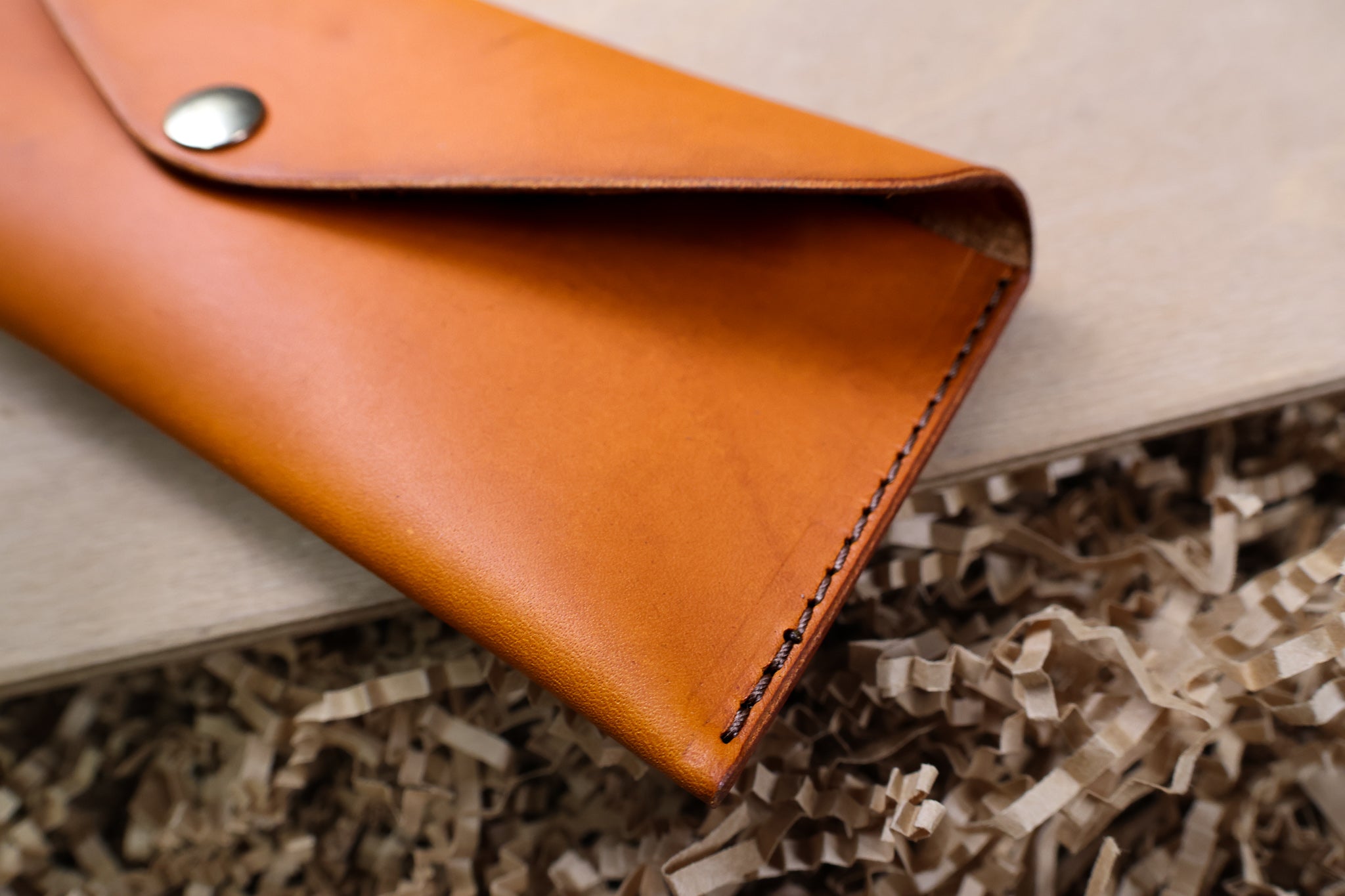Leather Money Envelope - Olmo Minerva
