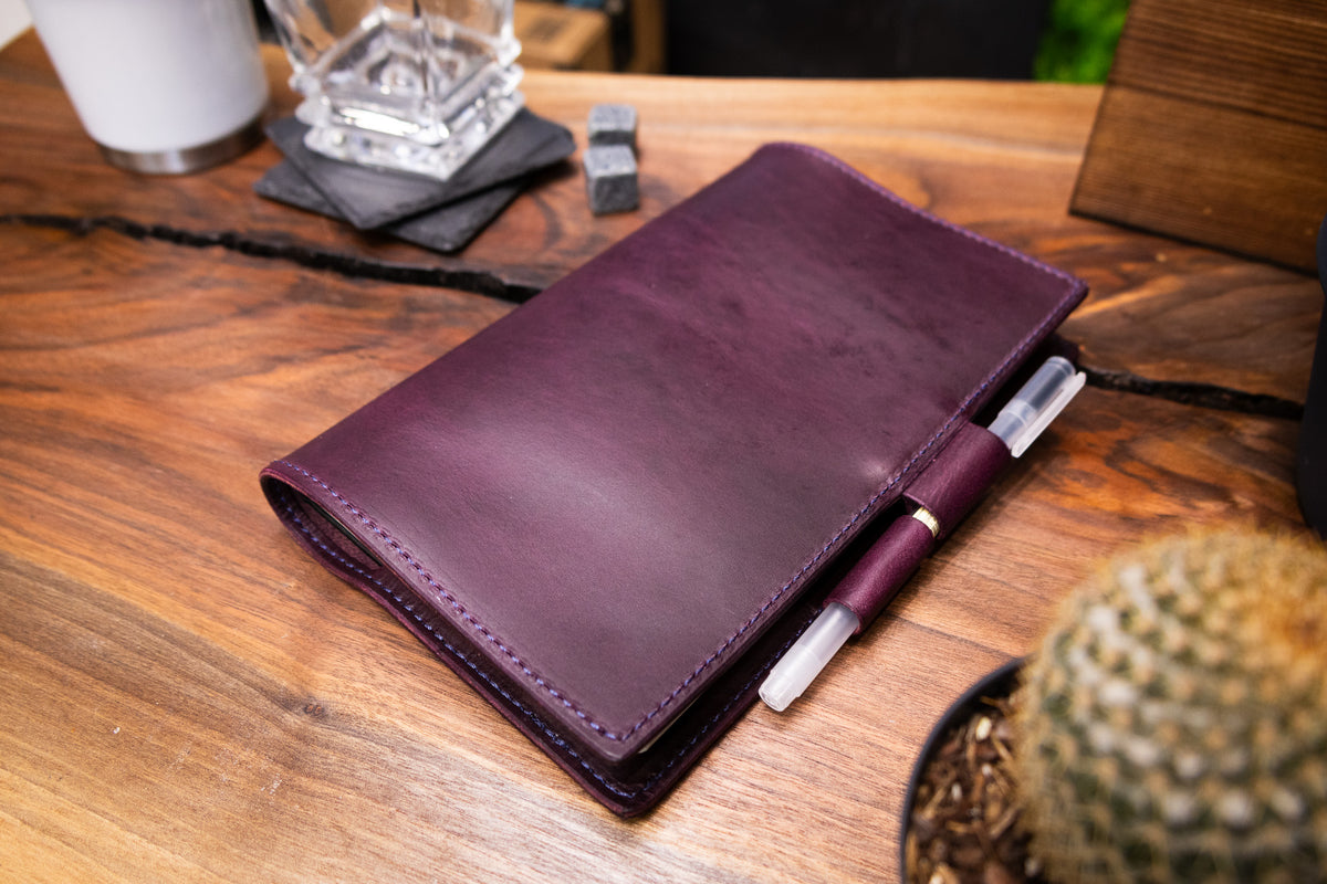 LEUCHTTURM1917 A5 Leather Notebook Cover Set - Violet Minerva (Limited Edition)