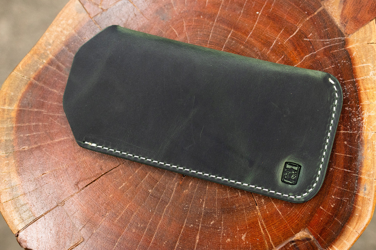 Leather Sunglass Sleeve - Evergreen