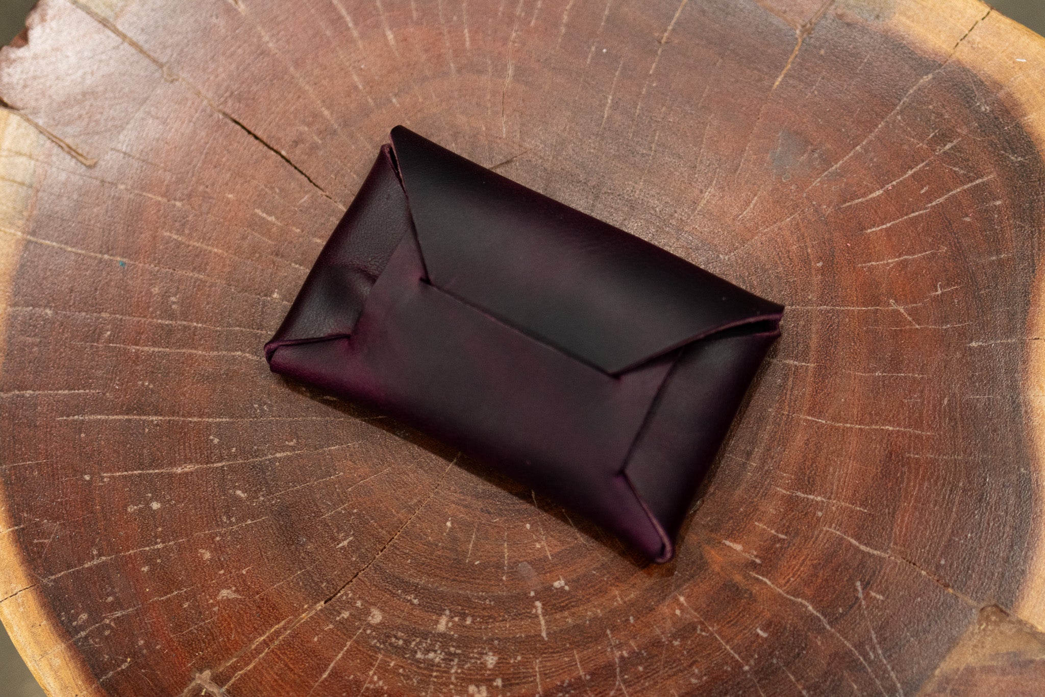 Stitchless Card Holder - Violet Waxy Minerva (LIMITED EDITION)