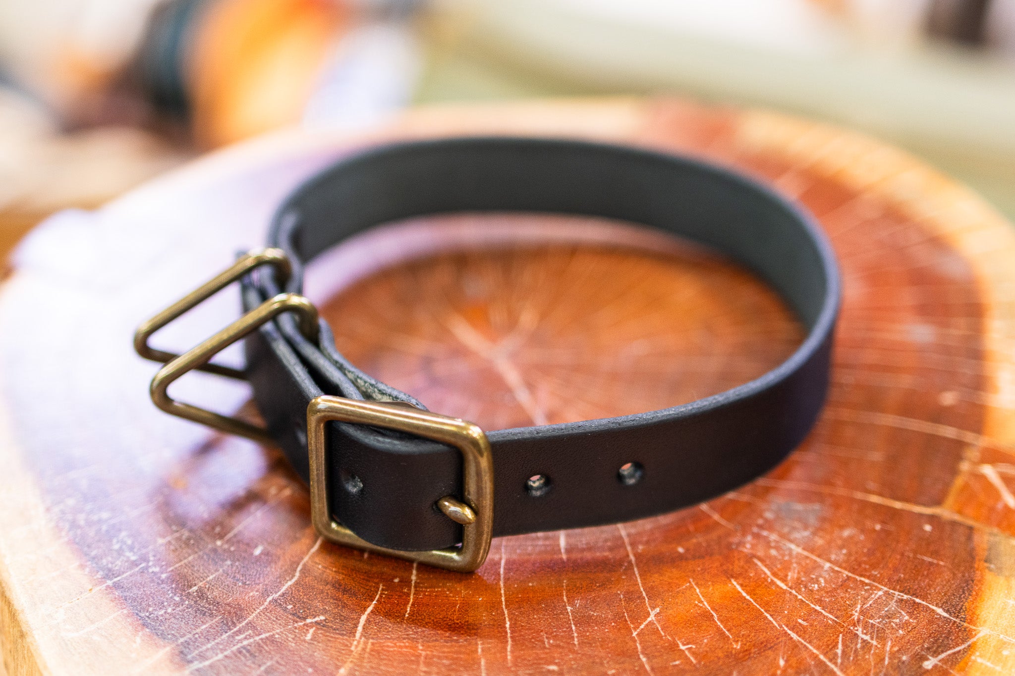 Leather Dog Collar - Black