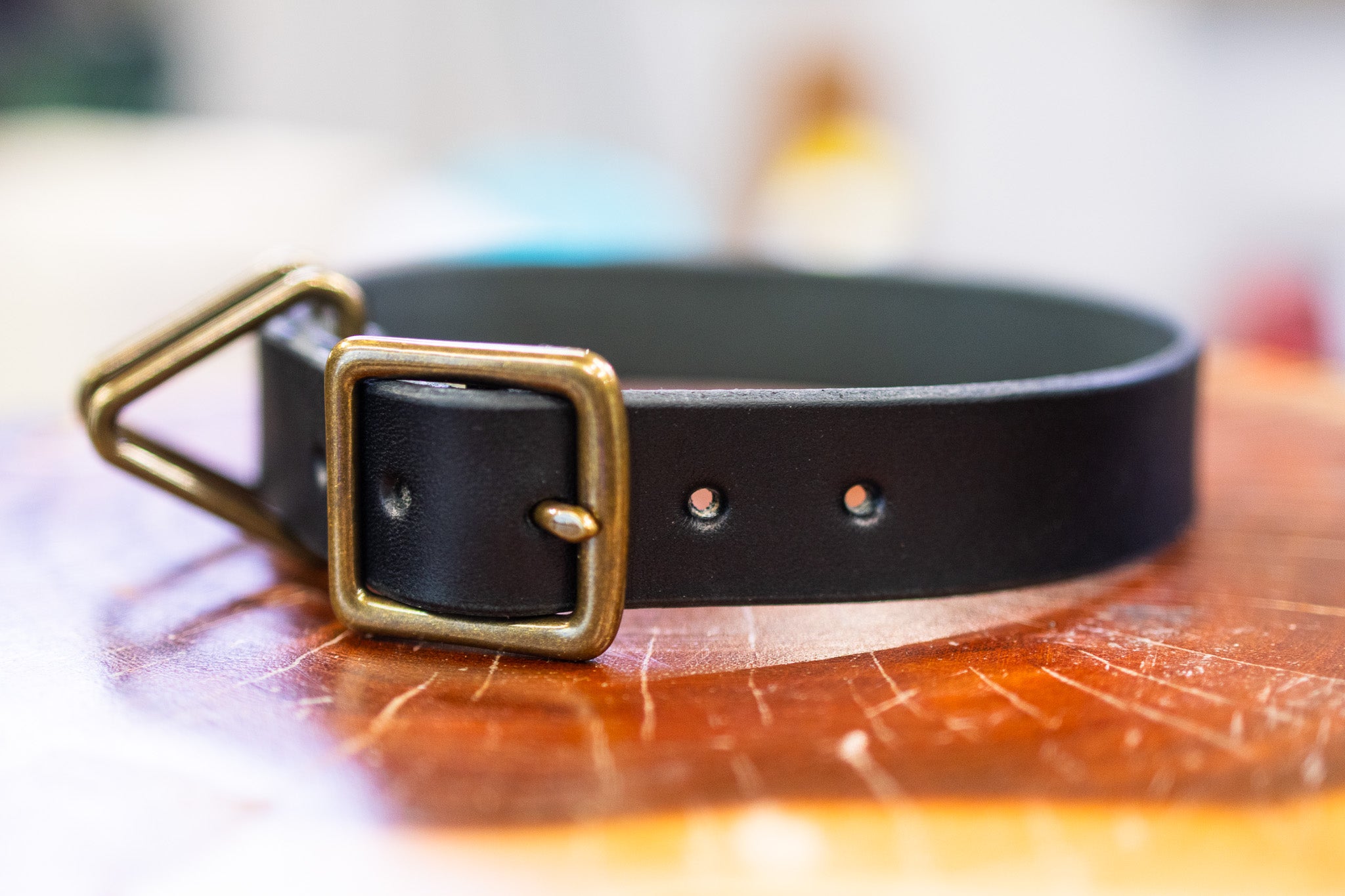 Leather Dog Collar - Black