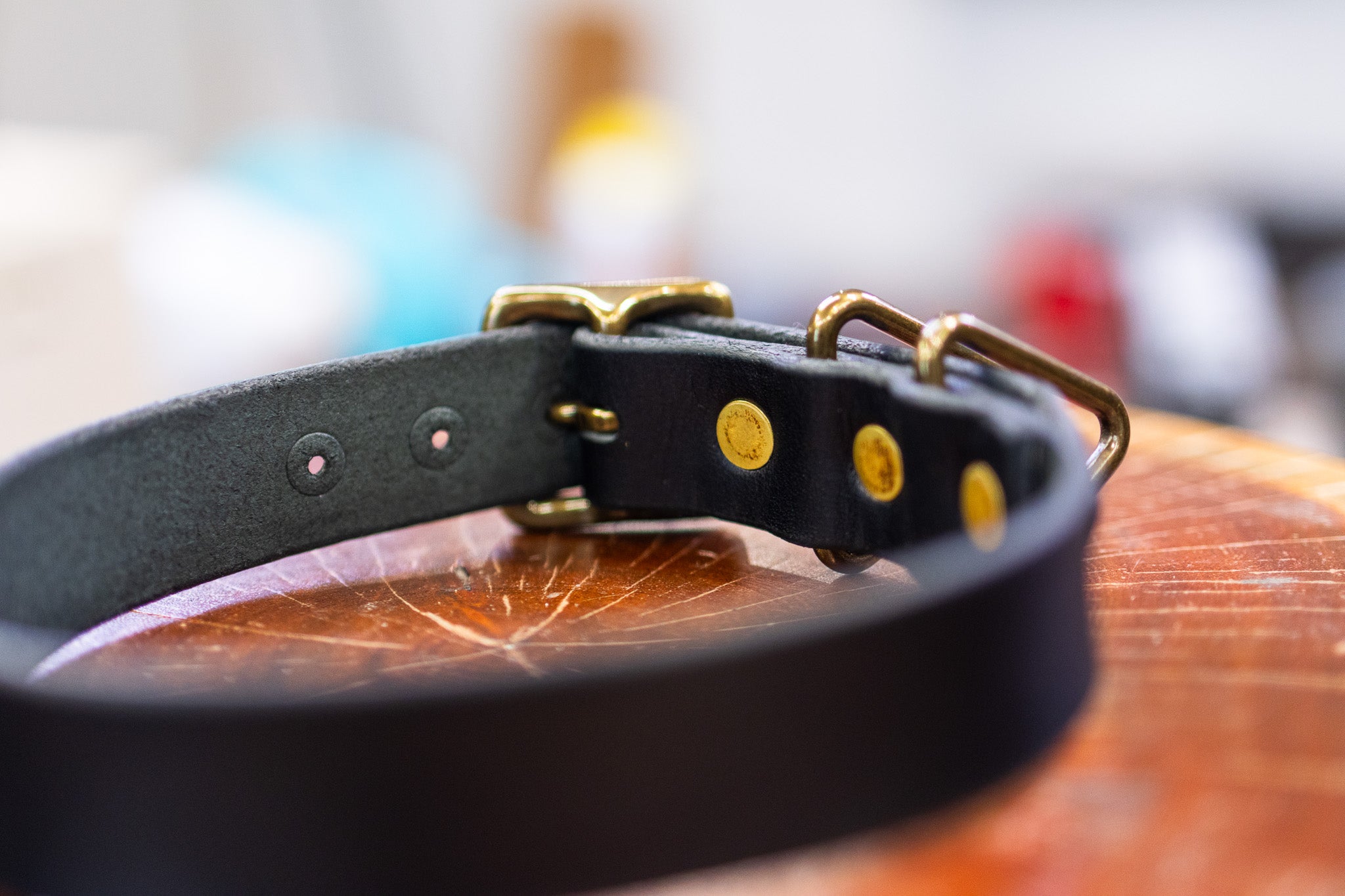 Leather Dog Collar - Black