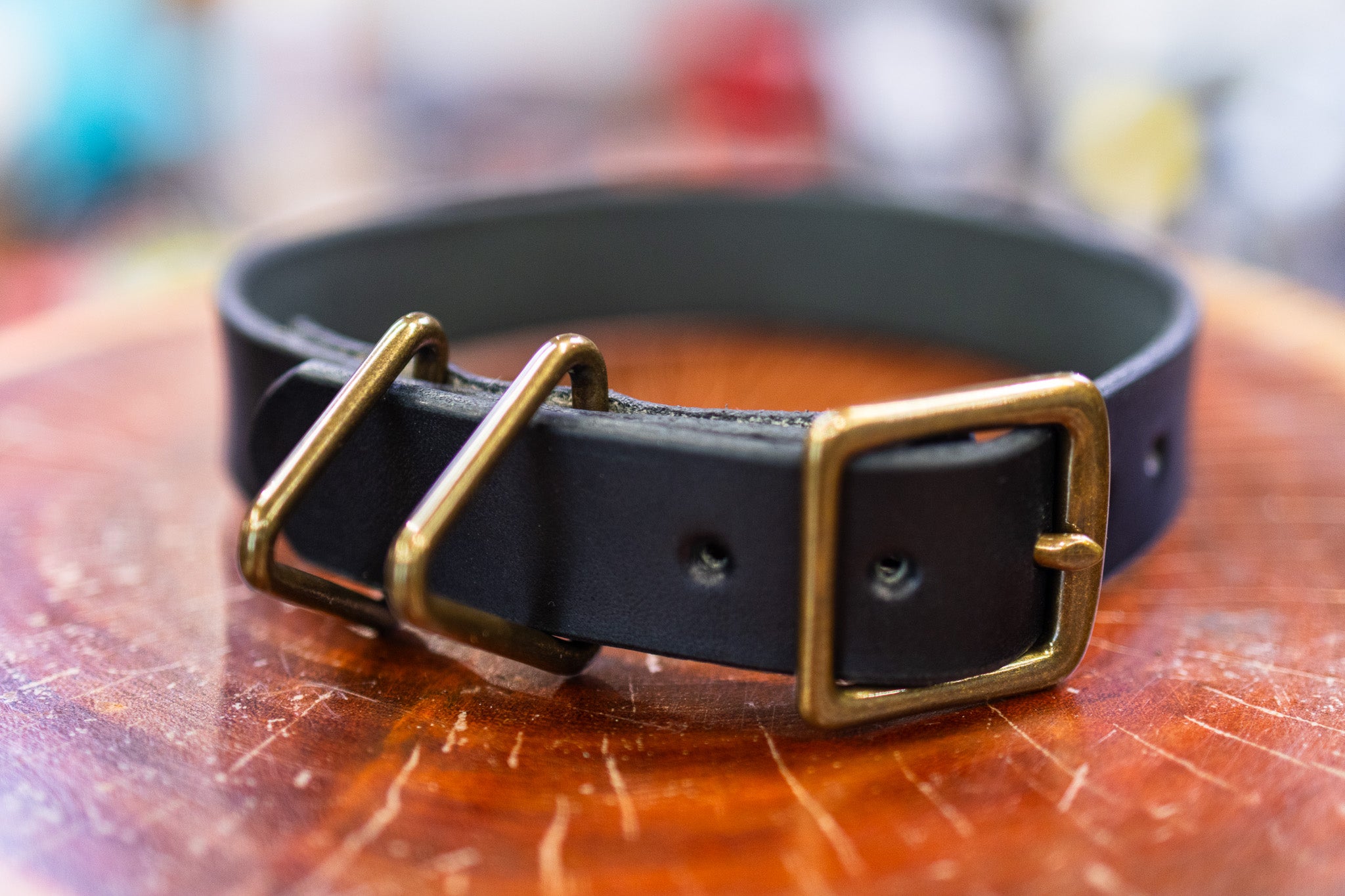 Leather Dog Collar - Black