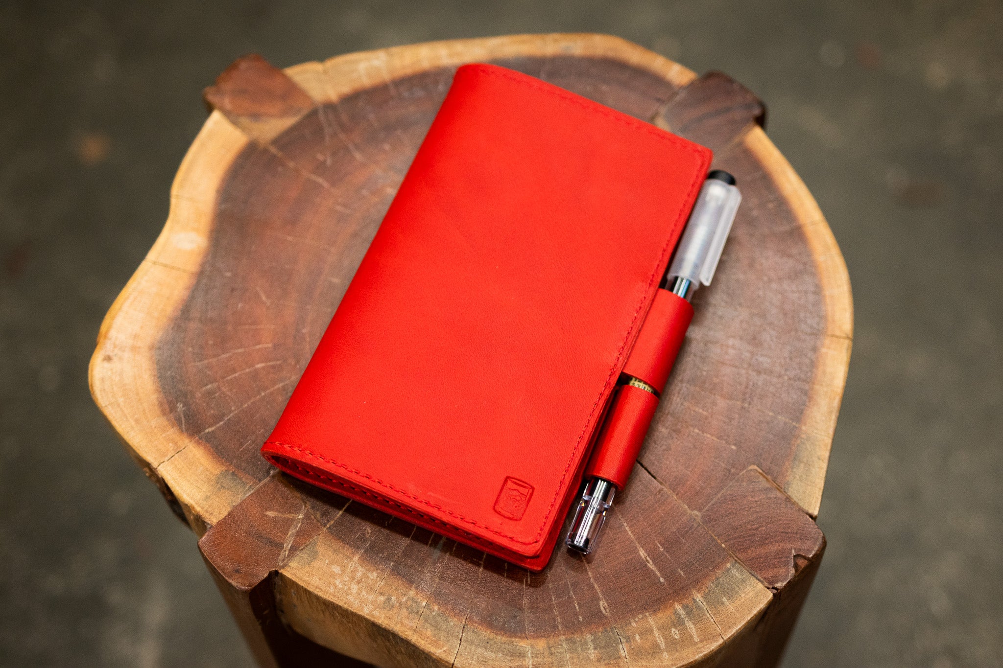LEUCHTTURM1917 A6 Pocket Leather Notebook Cover Set - Red Minerva (Limited Edition)