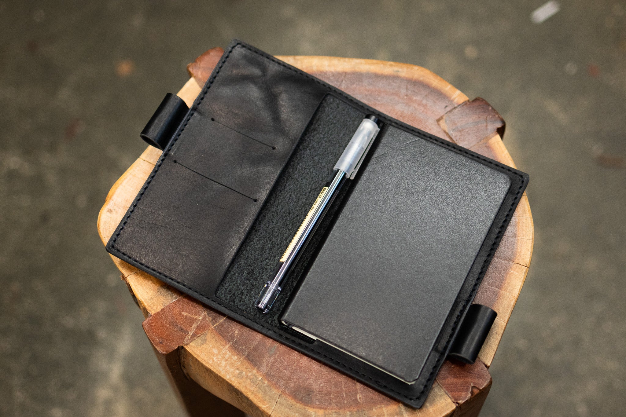 LEUCHTTURM1917 A6 Pocket Leather Notebook Cover Set - Black Balmoral