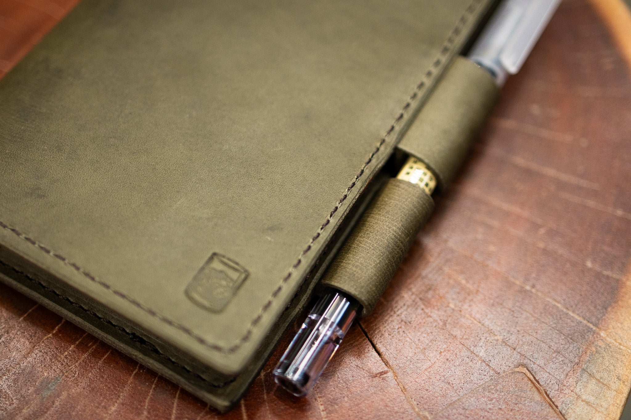 LEUCHTTURM1917 A6 Pocket Leather Notebook Cover Set - Grey Minerva