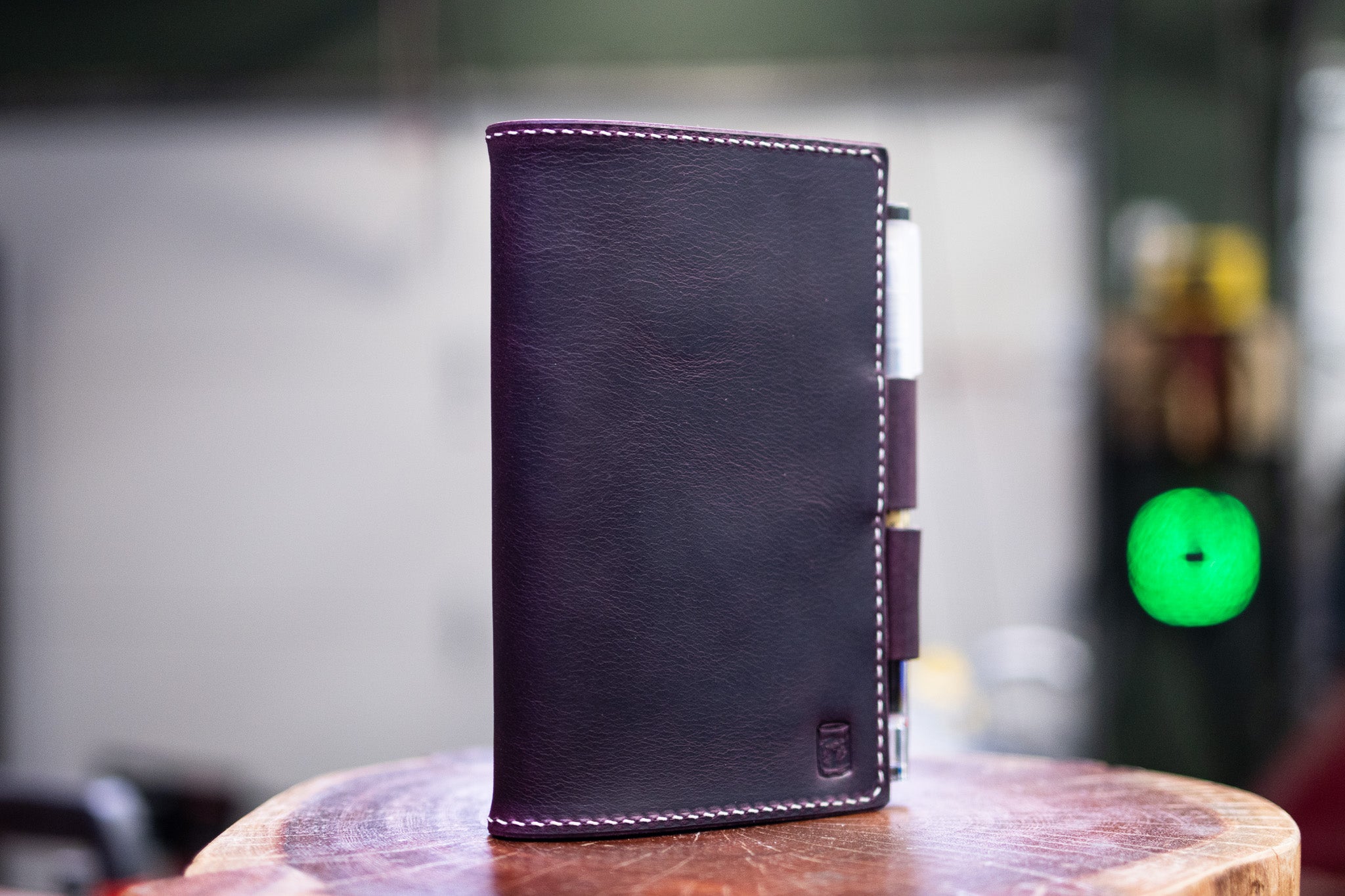 LEUCHTTURM1917 A6 Pocket Leather Notebook Cover Set - Violet Waxy Minerva (Limited Edition)