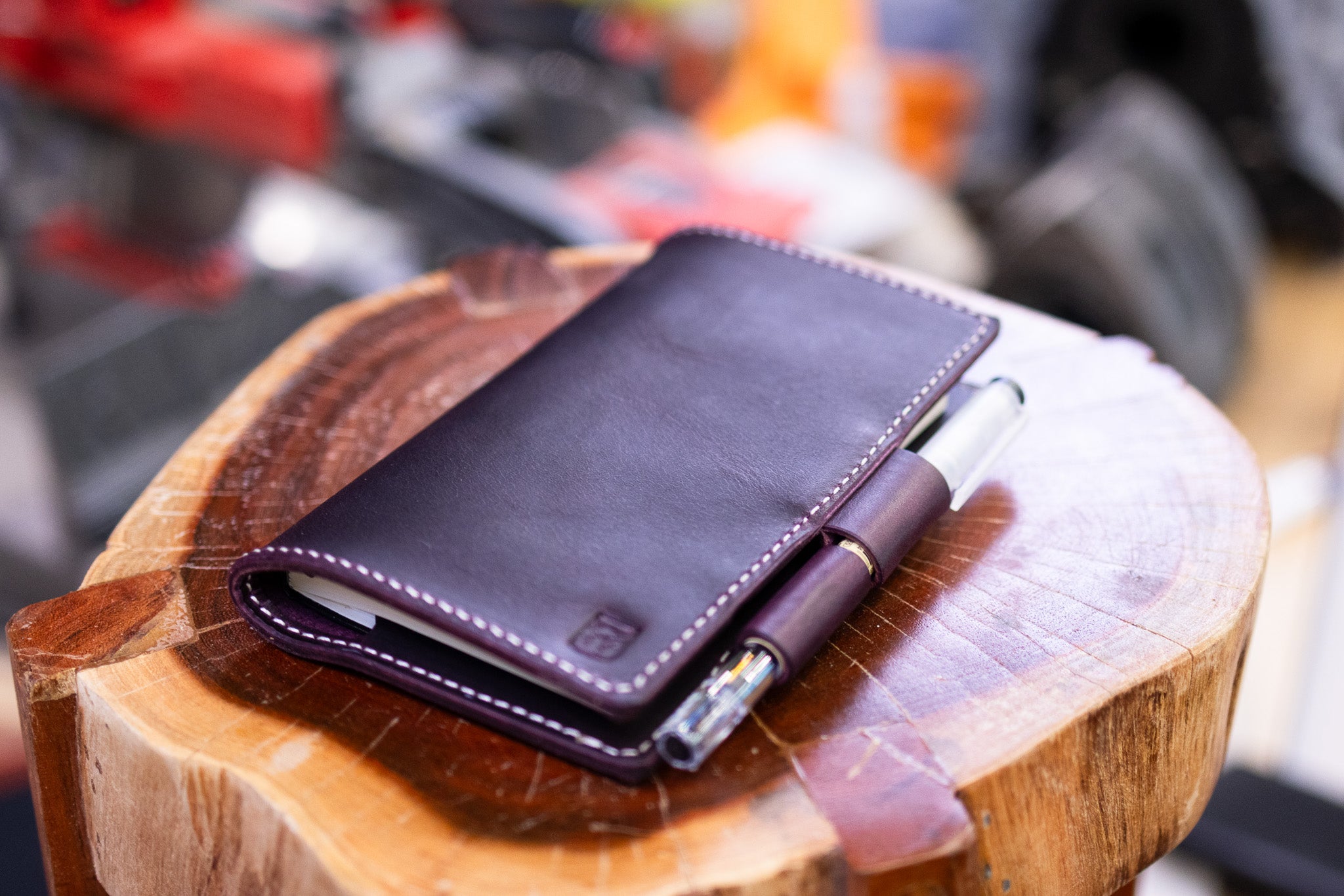 LEUCHTTURM1917 A6 Pocket Leather Notebook Cover Set - Violet Waxy Minerva (Limited Edition)