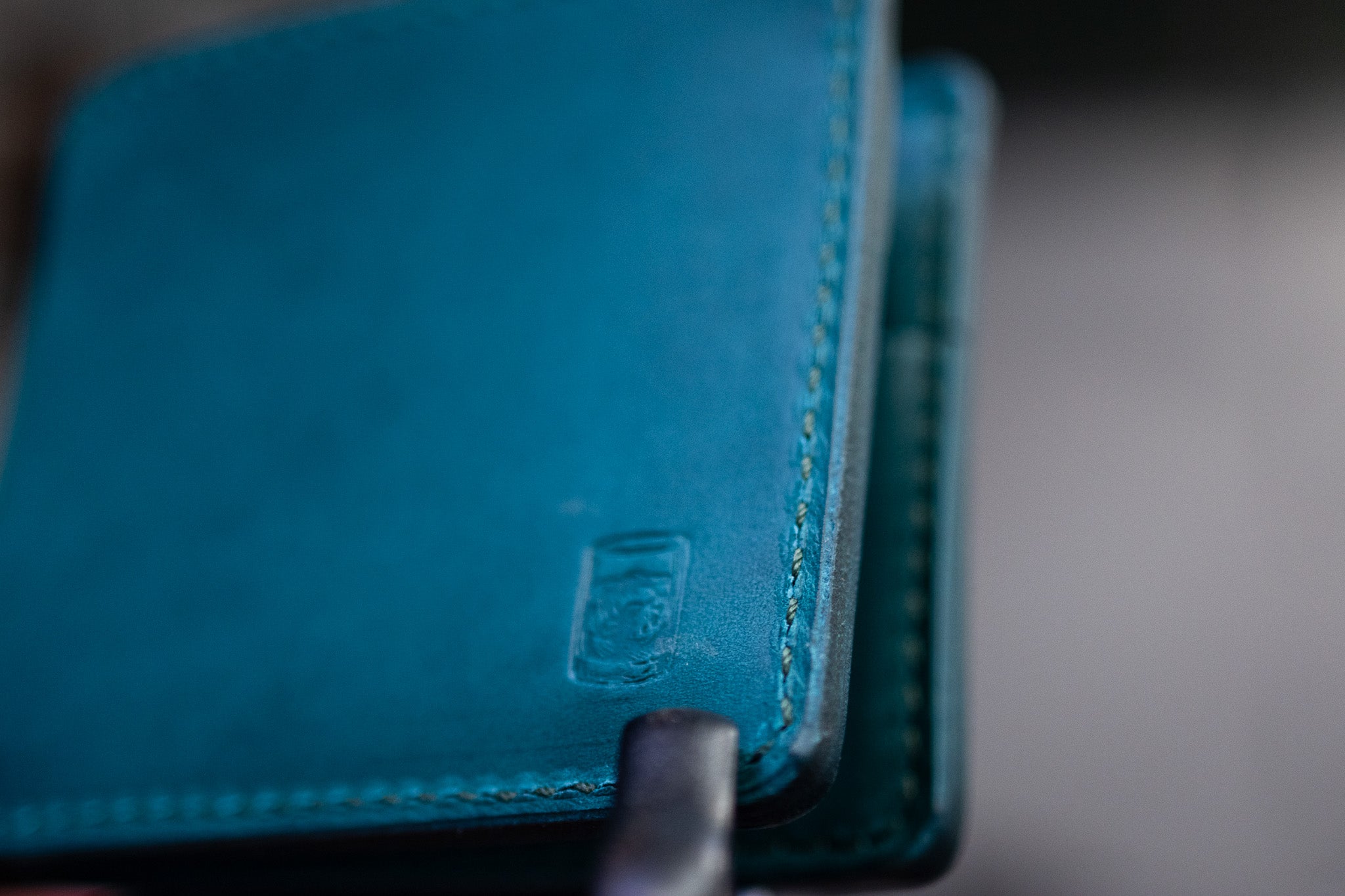 Leather 5 Pocket Wallet - Turquoise Minerva