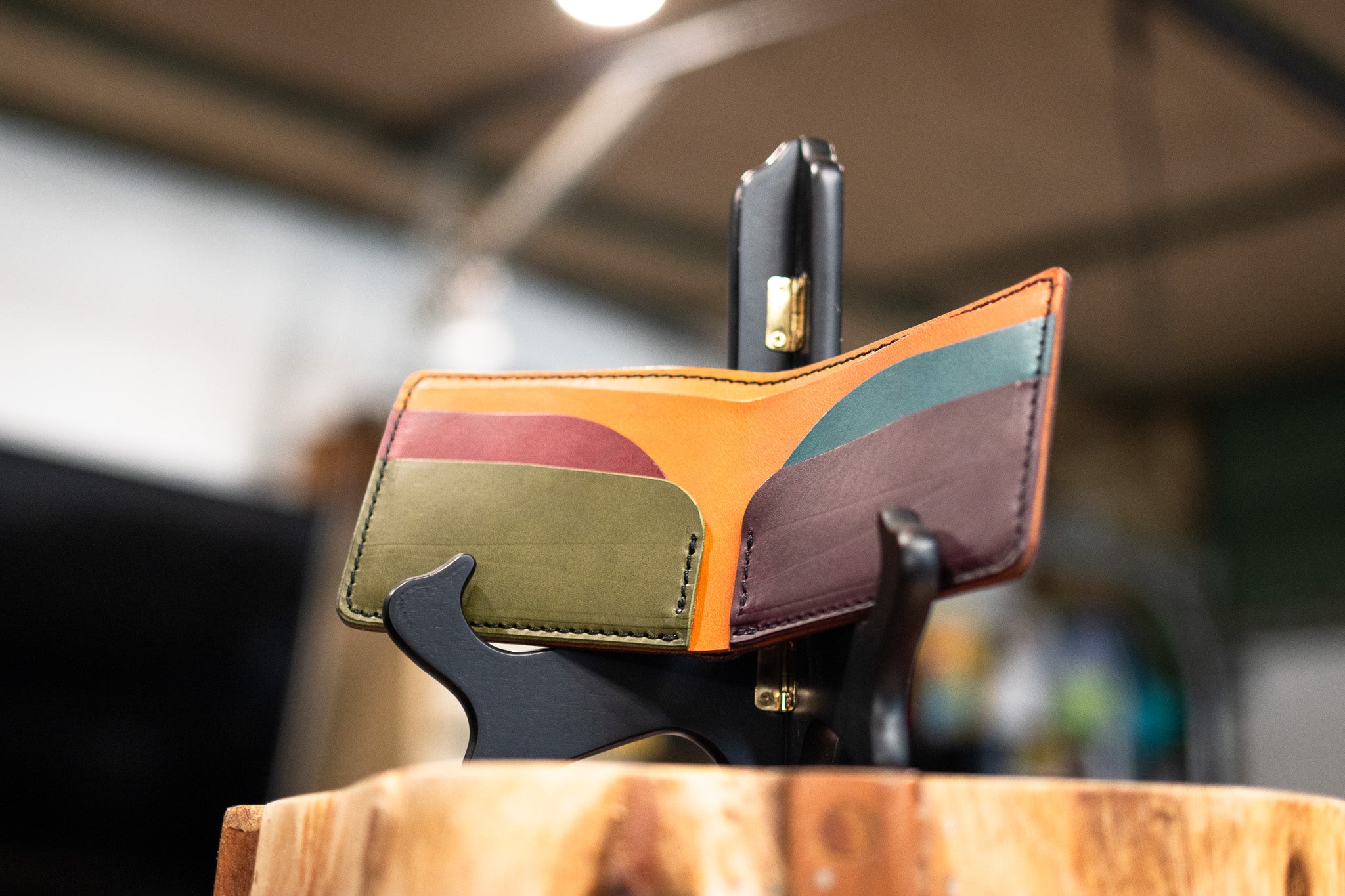 Leather 5 Pocket Wallet - Multicolor