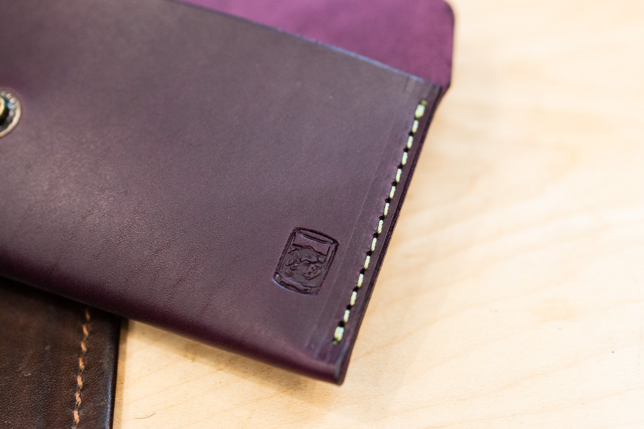 Leather Money Envelope - Violet Minerva (LIMITED EDITION)
